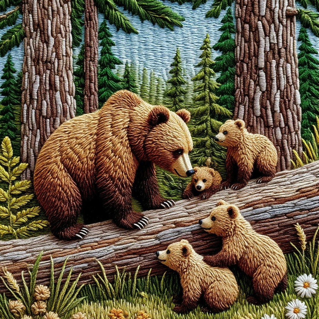 免费照片熊的家庭生活