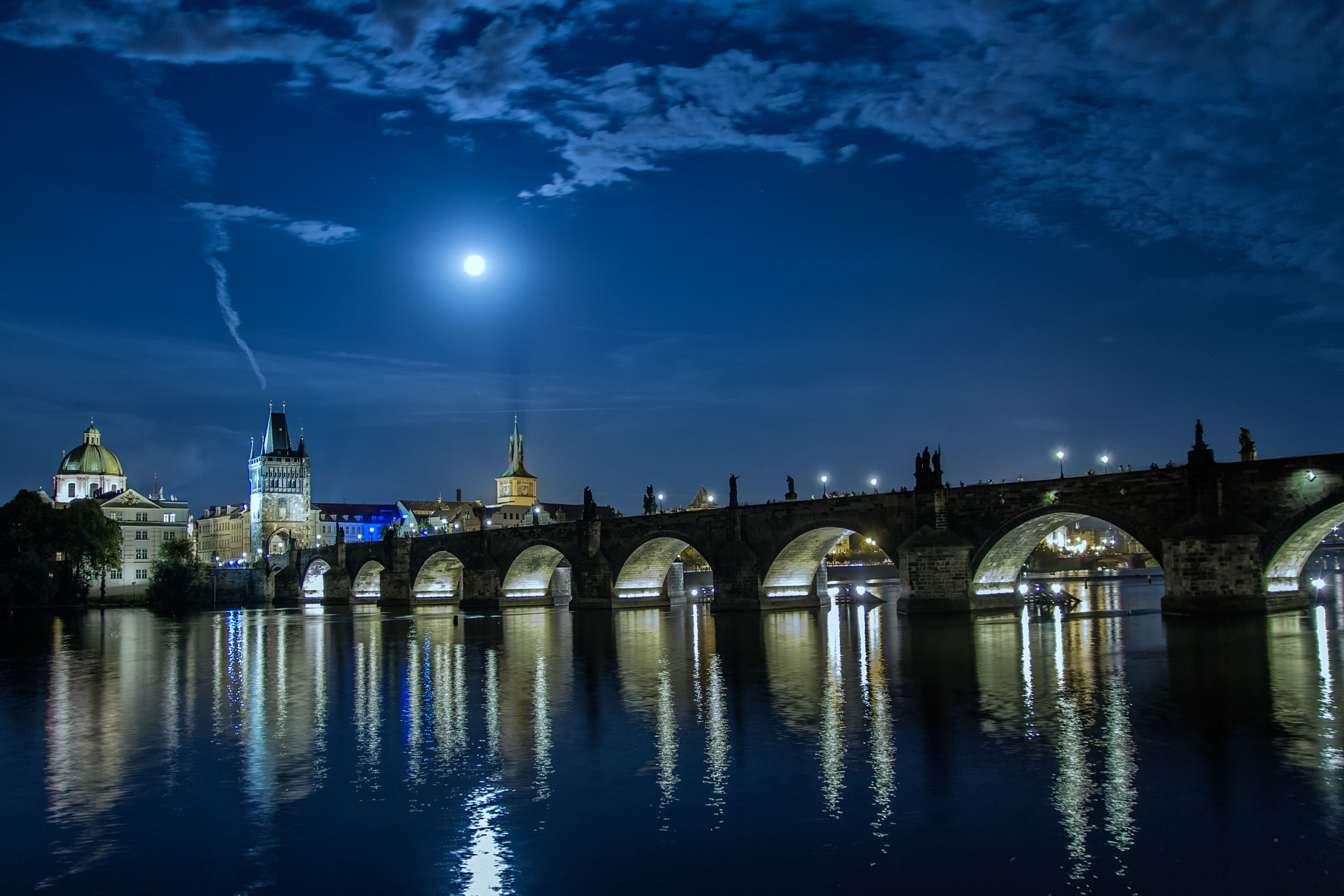 Wallpapers houses bridges Charles bridge on the desktop