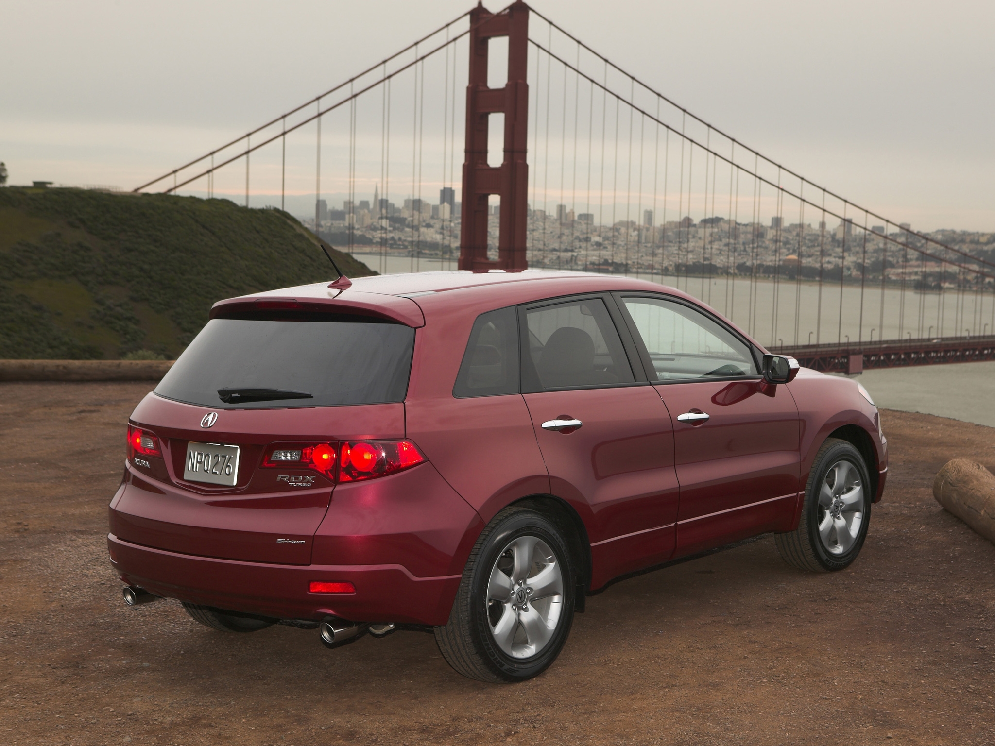Обои Acura rdx красный на рабочий стол
