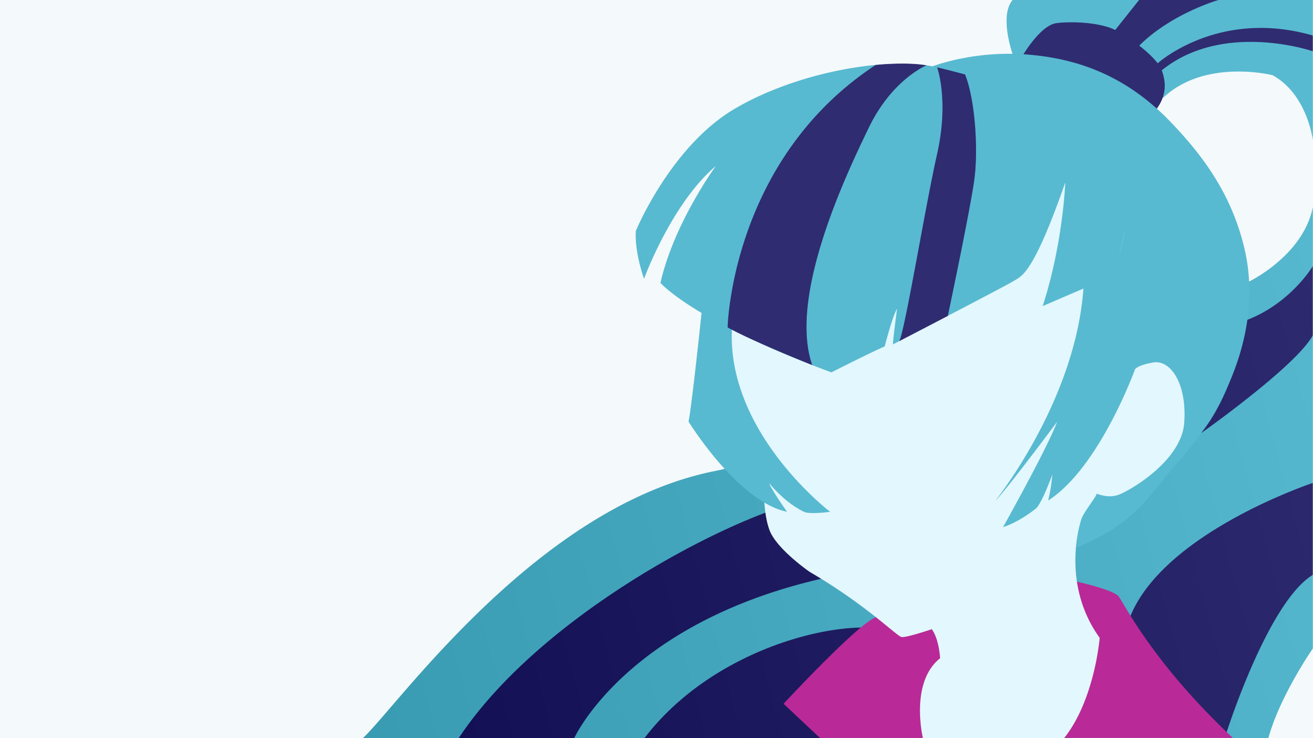 Обои синий My Little Pony розовый на рабочий стол