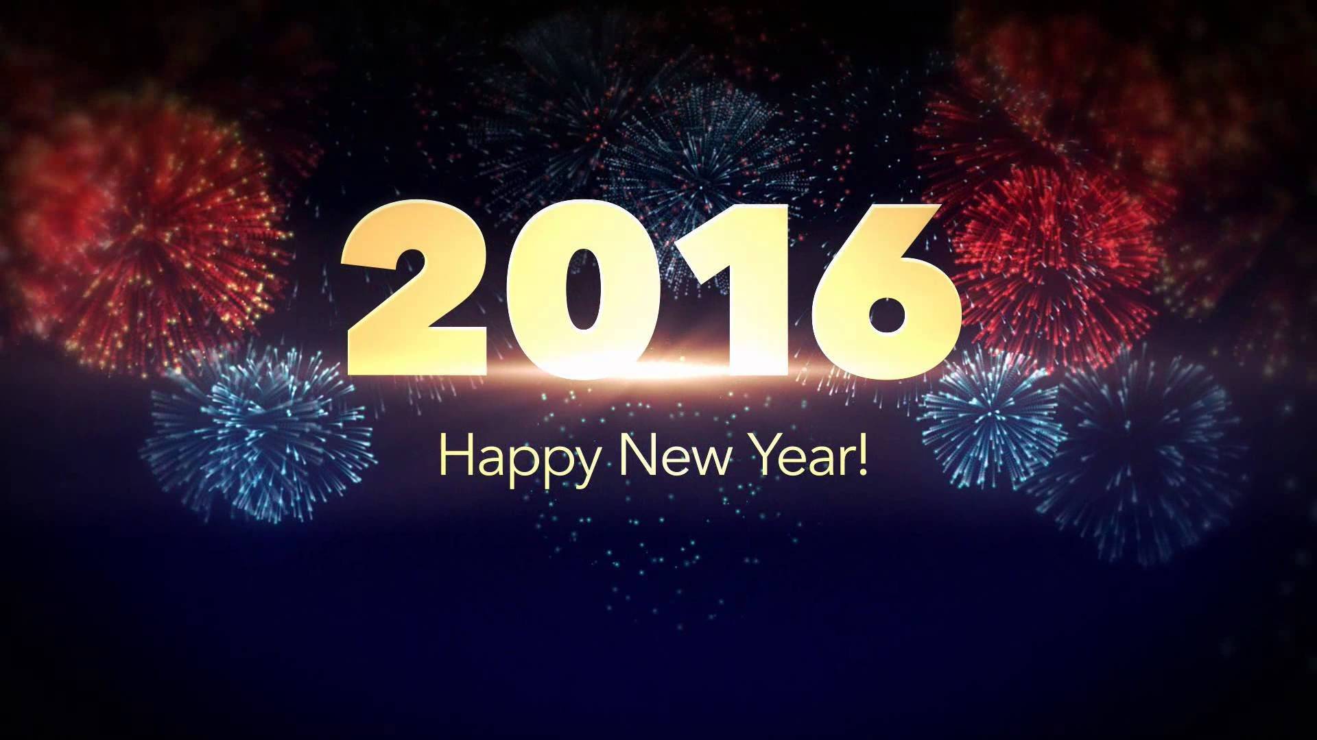 Wallpapers new year 2016 fireworks year on the desktop