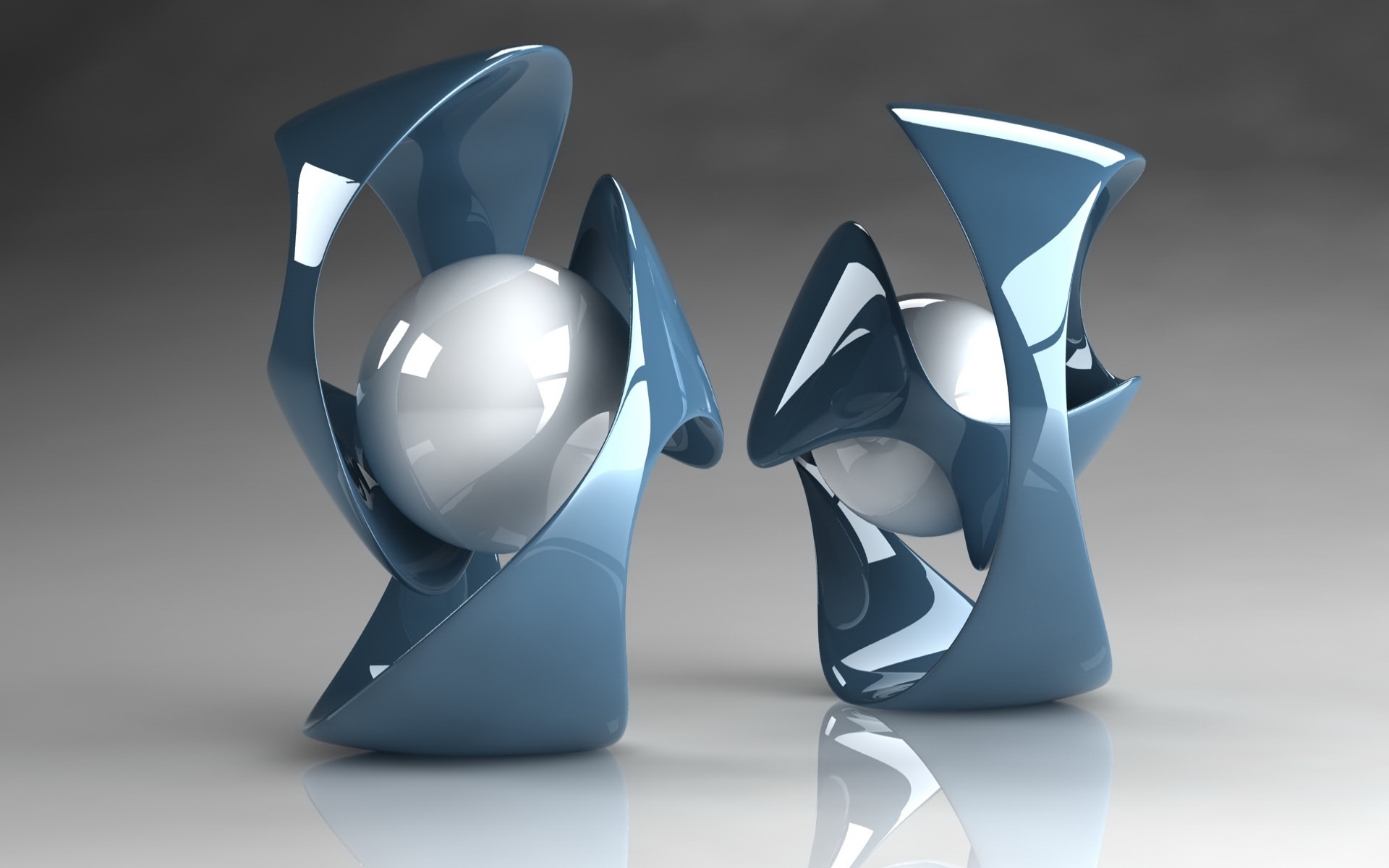 免费照片蓝色抽象雕塑