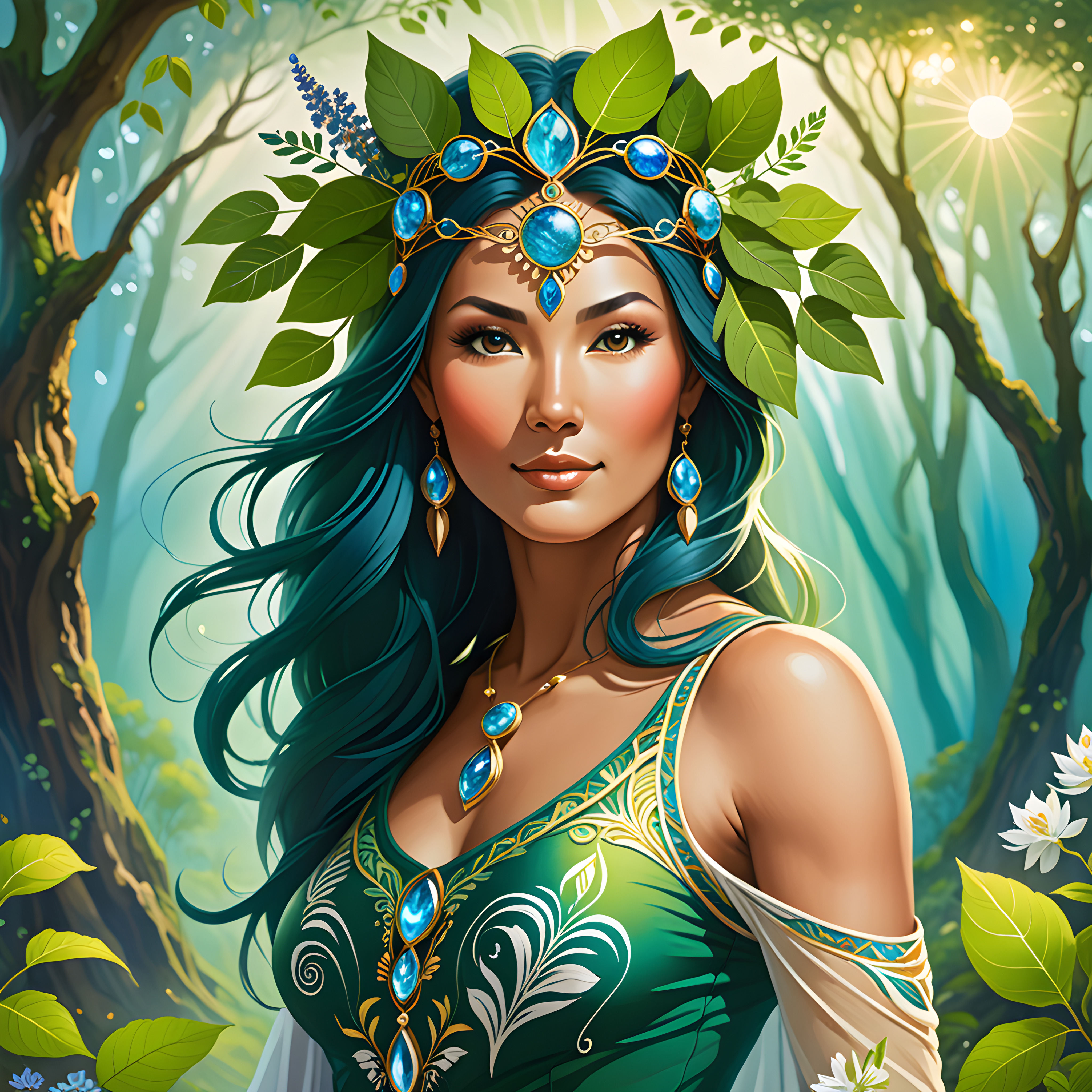 Free photo Forest goddess