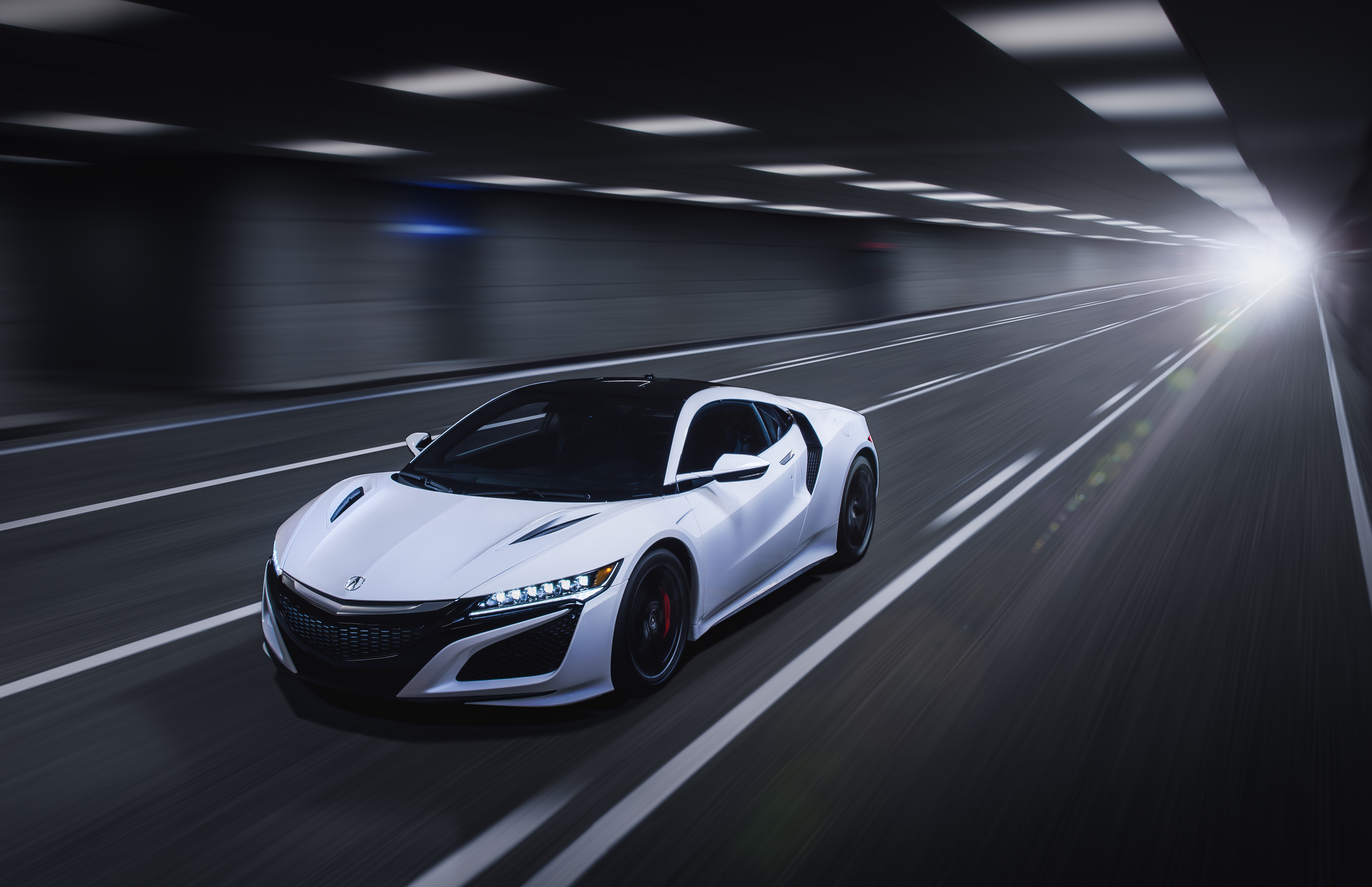 Бесплатное фото Белая Honda NSX