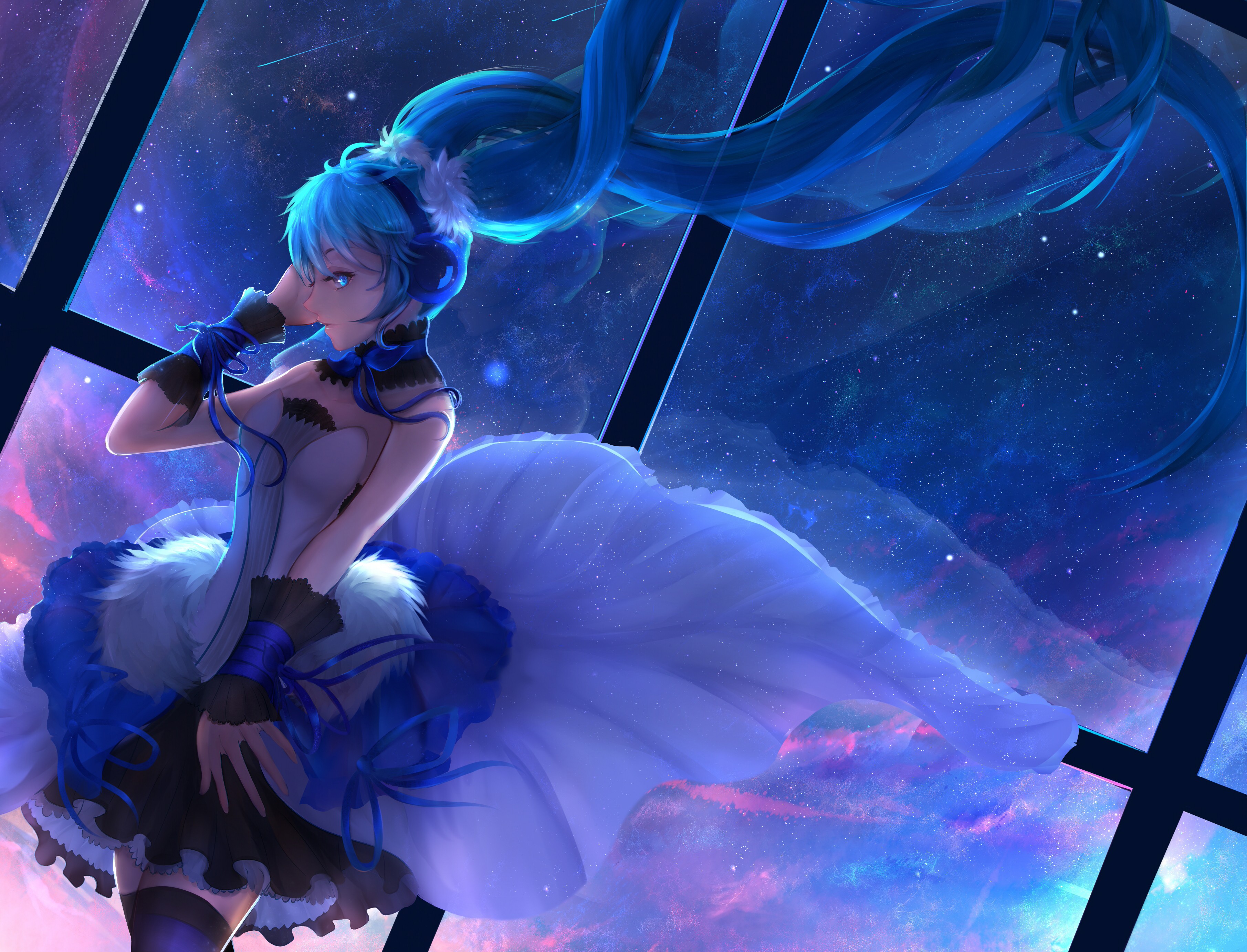 Wallpapers illustration anime dress on the desktop