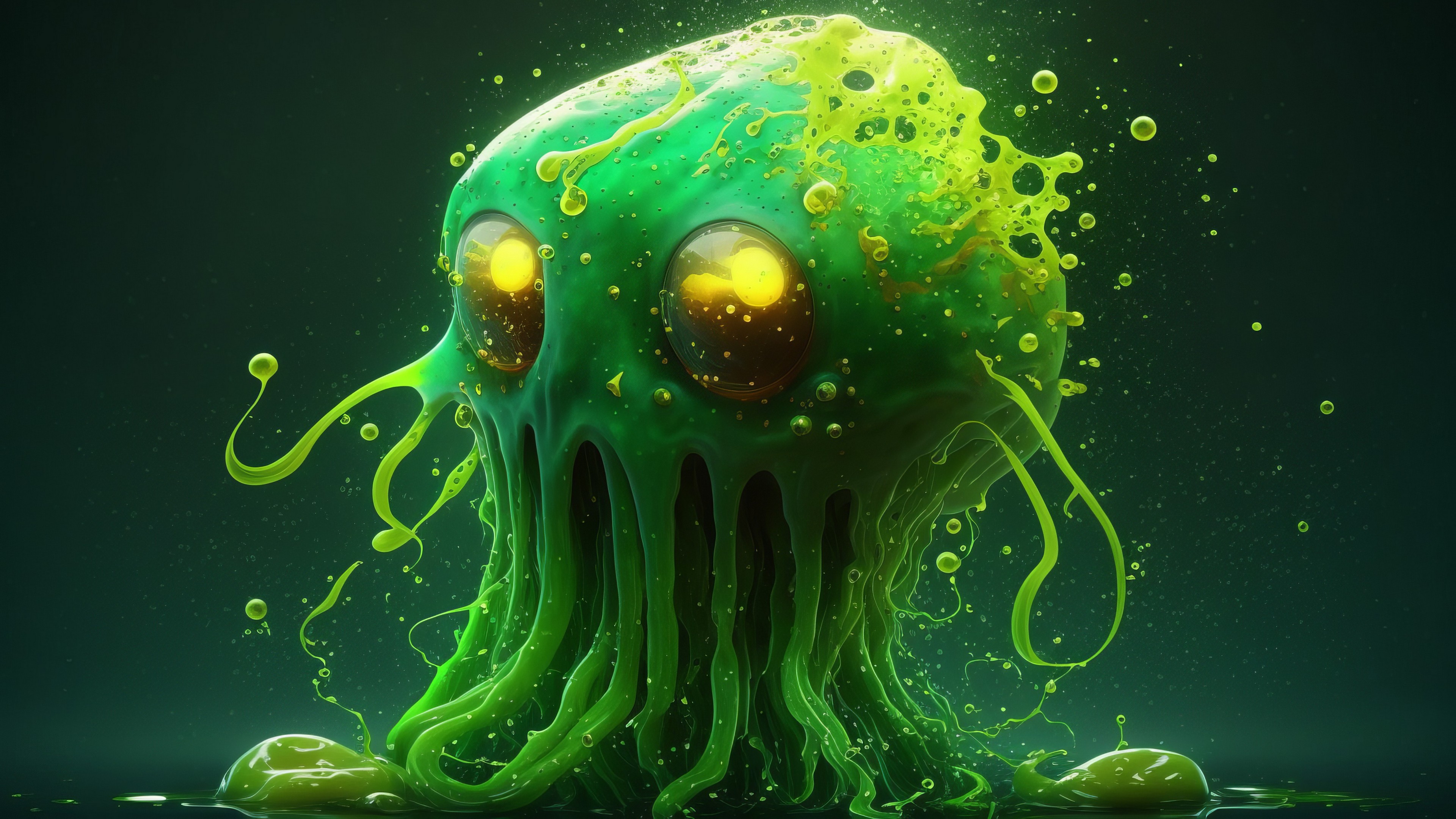 Бесплатное фото Зеленая бацила