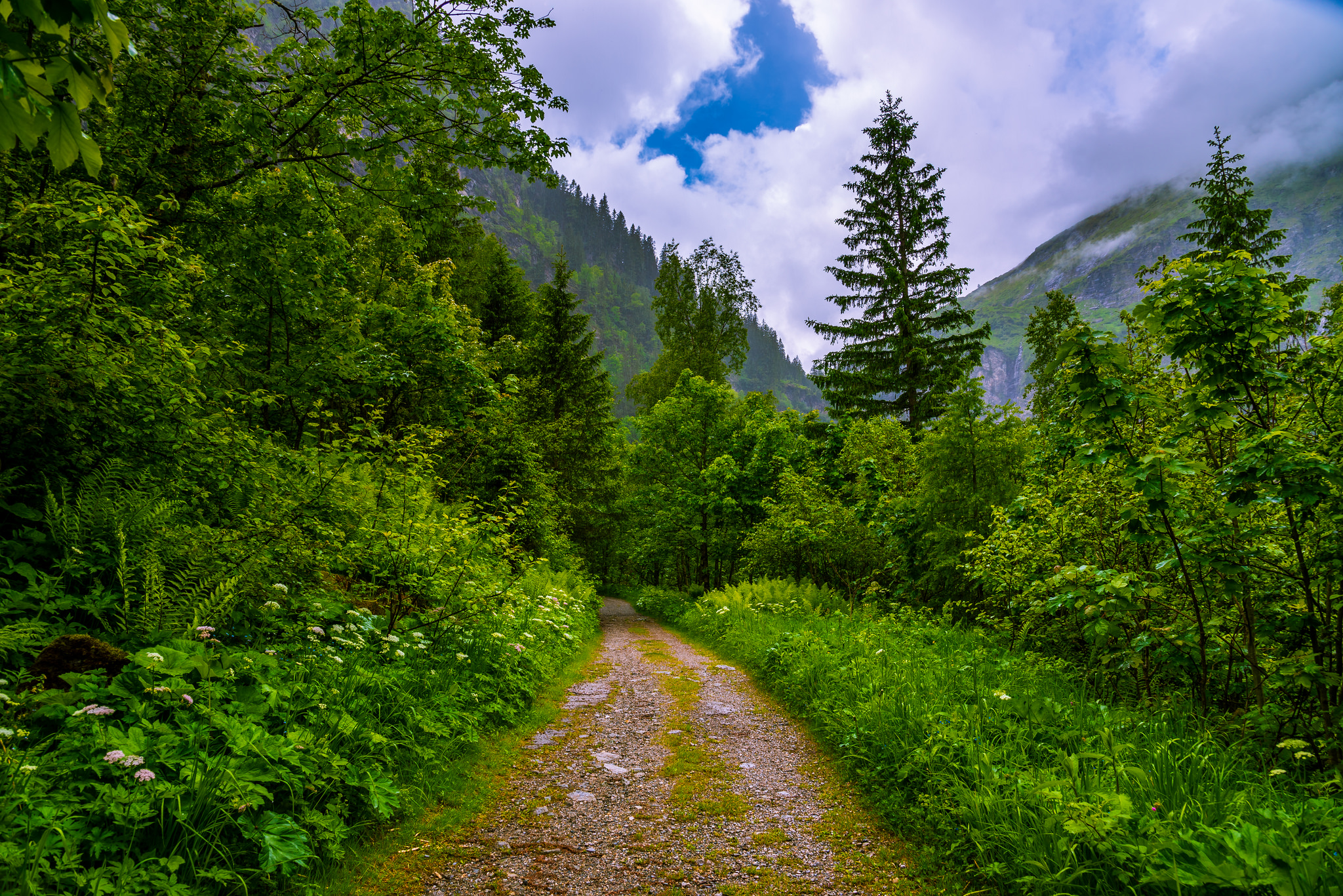 桌面上的壁纸Bad Gastein 道路 自然