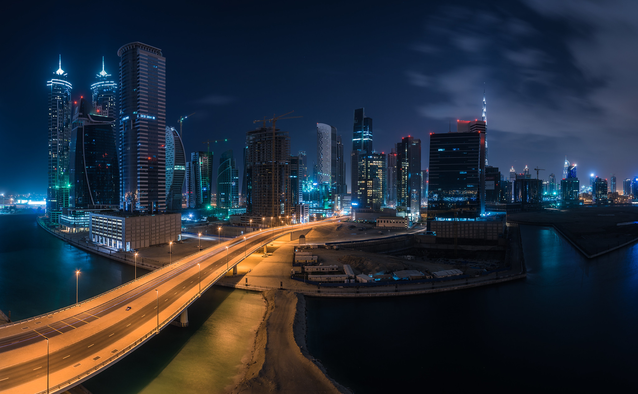 Wallpapers UAE United Arab Emirates lights on the desktop