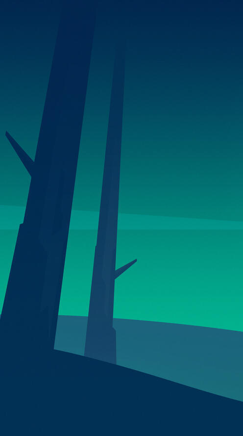 Бесплатное фото Рисунок большой луны на сине-зеленом небе