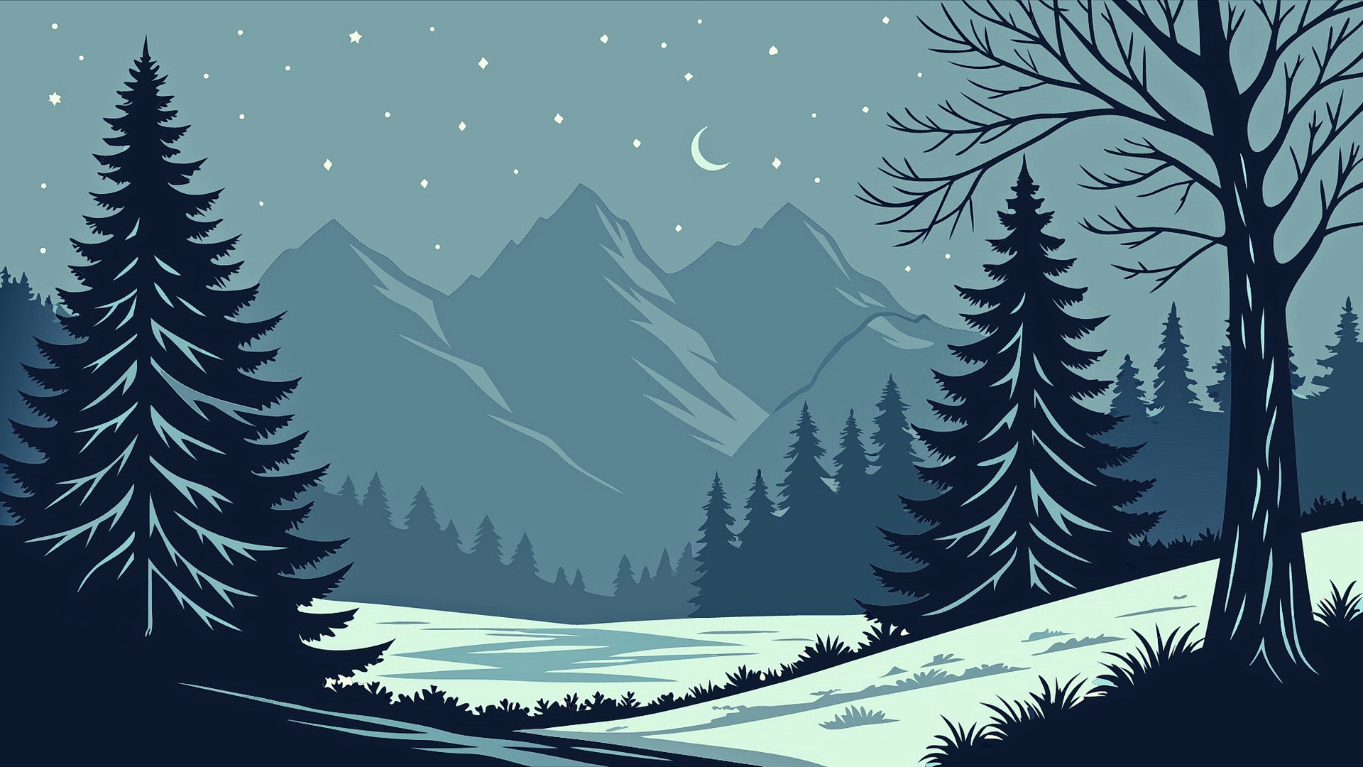 Бесплатное фото Минималистический пейзаж эпизод шестнадцатый