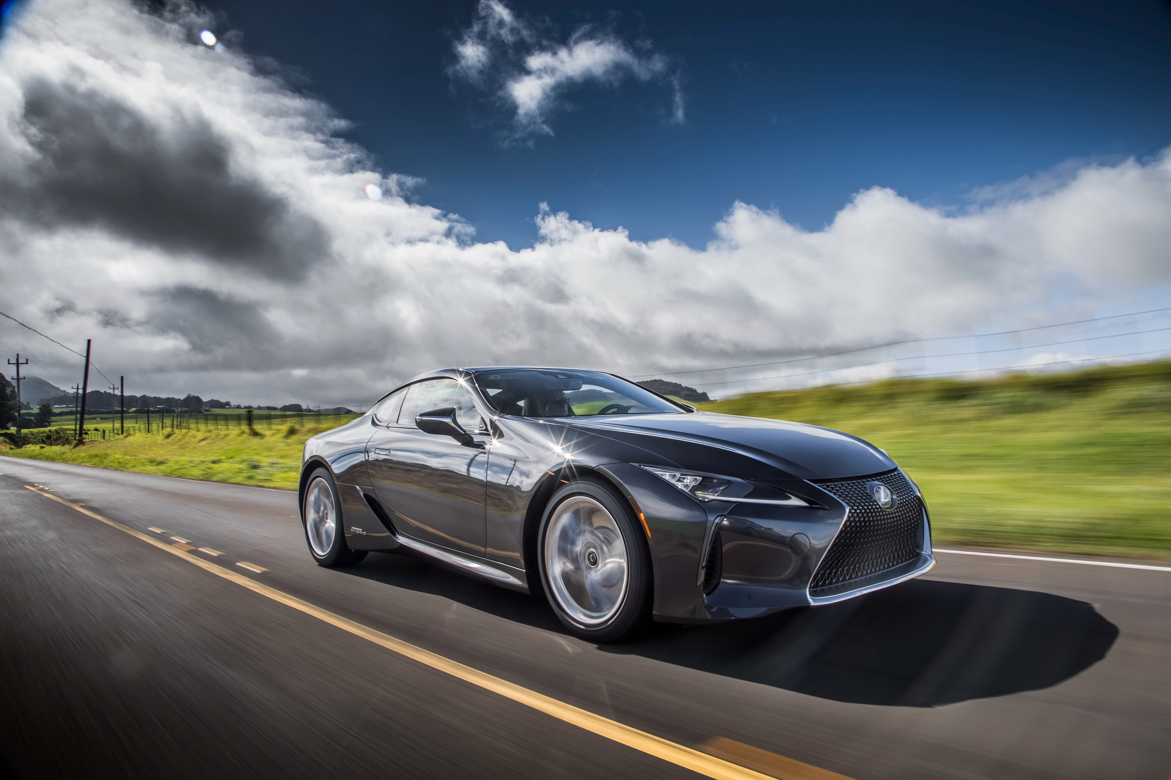 Wallpapers Lexus LC 500 Lexus in move on the desktop