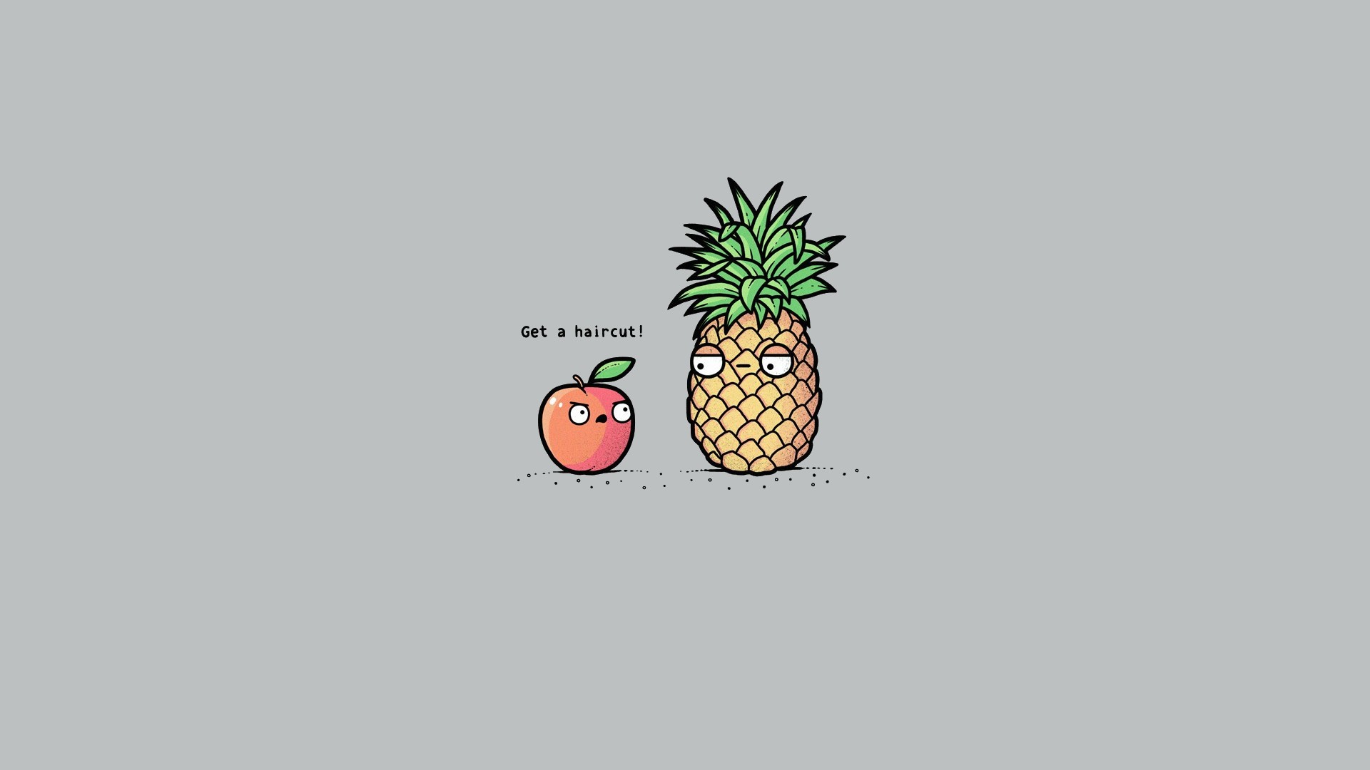 画一个苹果和一个菠萝