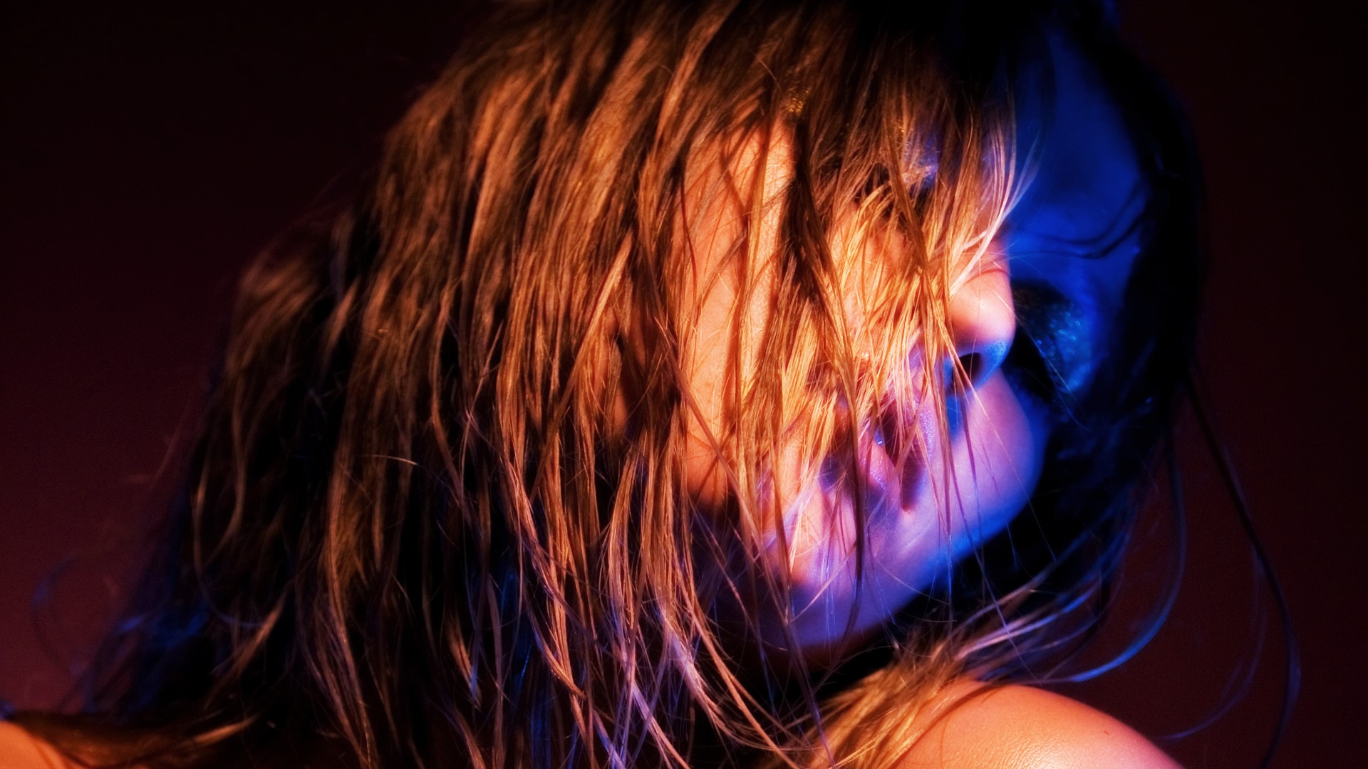 桌面上的壁纸脸 女性 模型