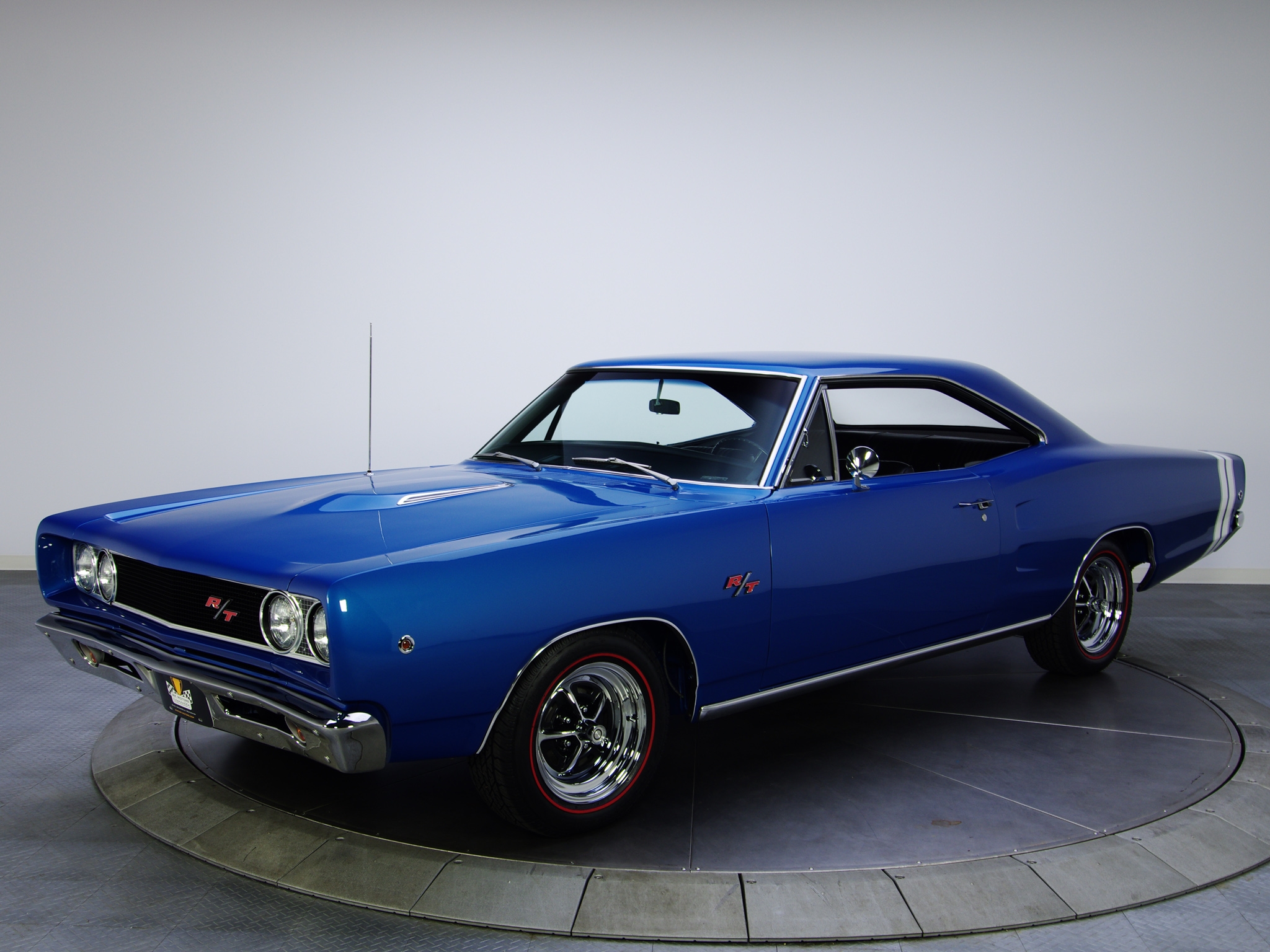 Free photo Dodge coronet r t hardtop coupe ws23 blue color