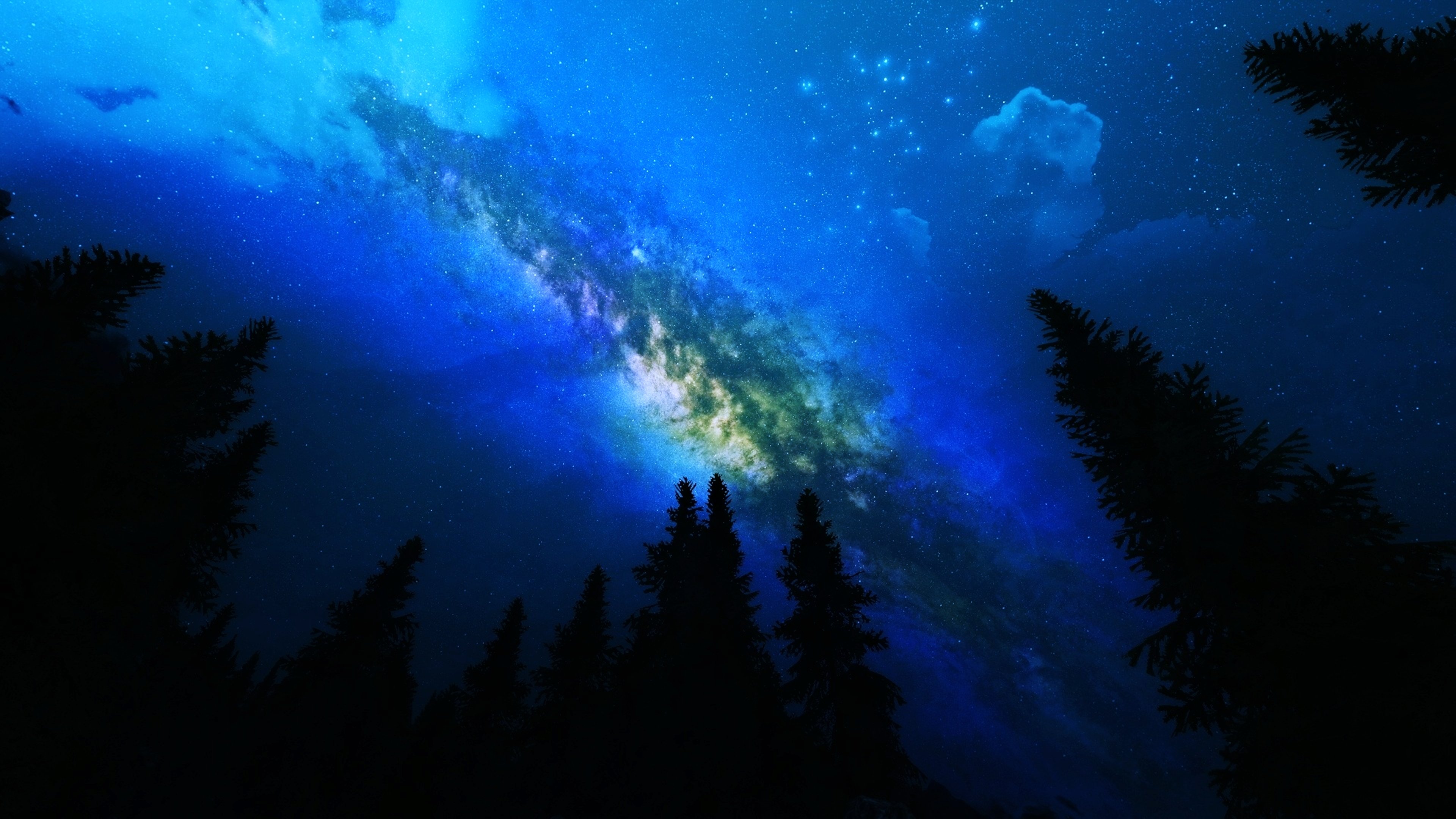 Wallpapers earth galaxy landscape on the desktop