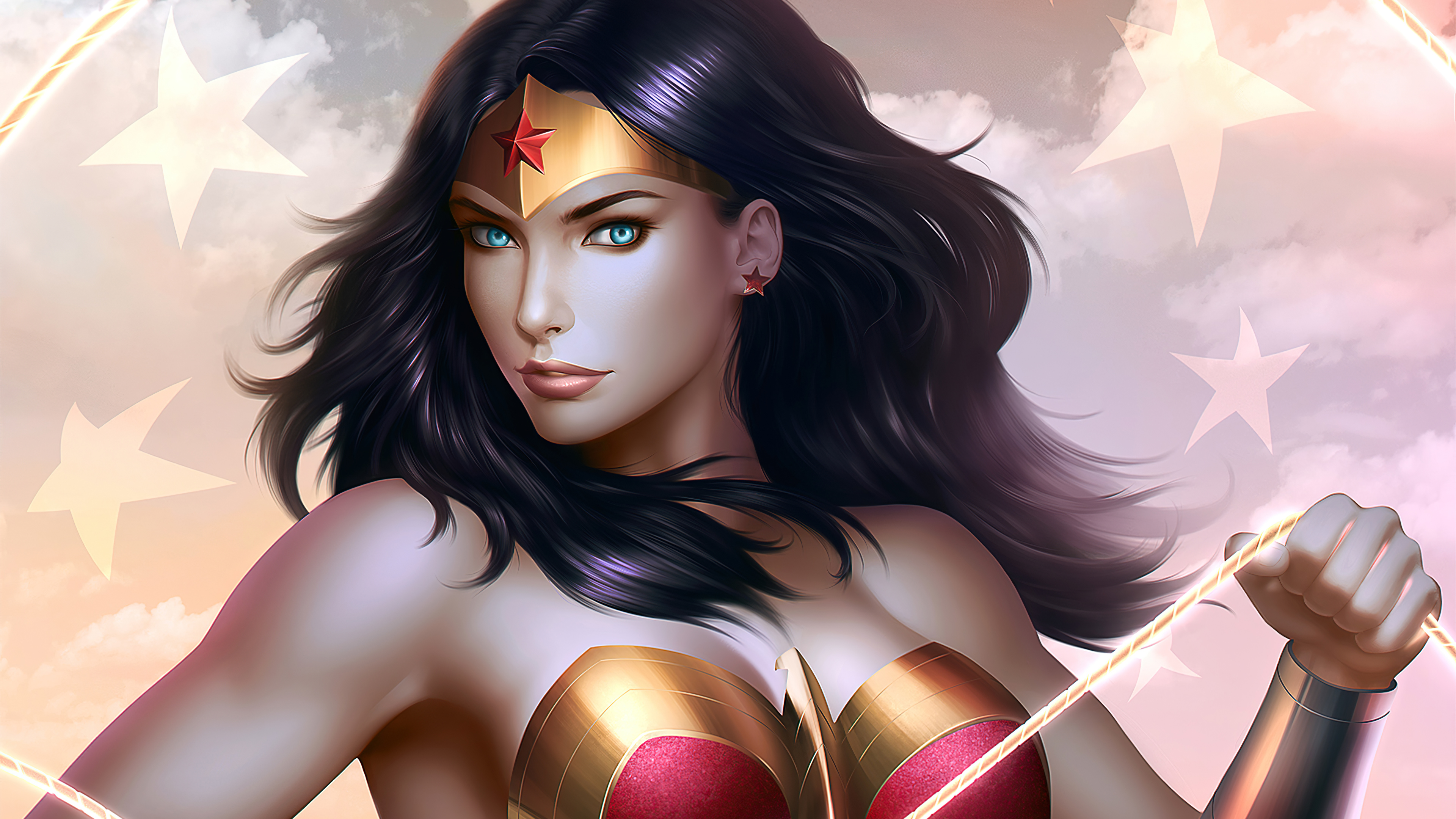 Wallpapers Wonder Woman superheroes artwork on the desktop
