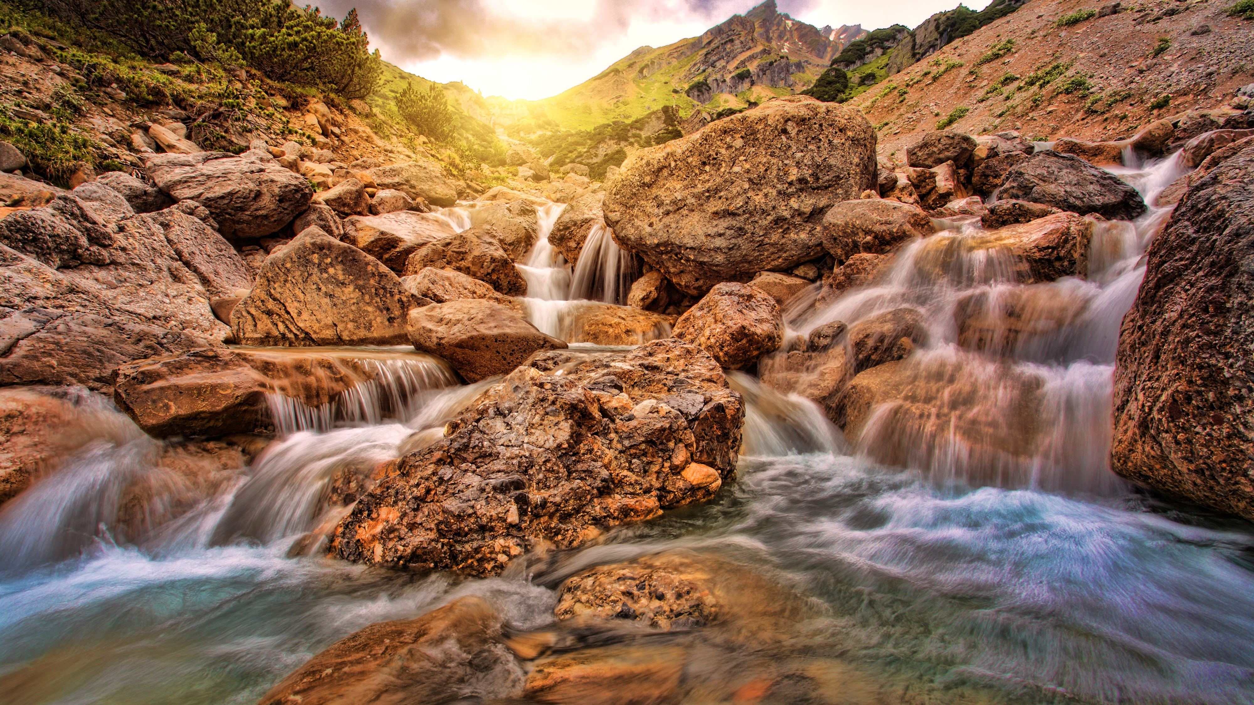 Wallpapers California creek rocks on the desktop