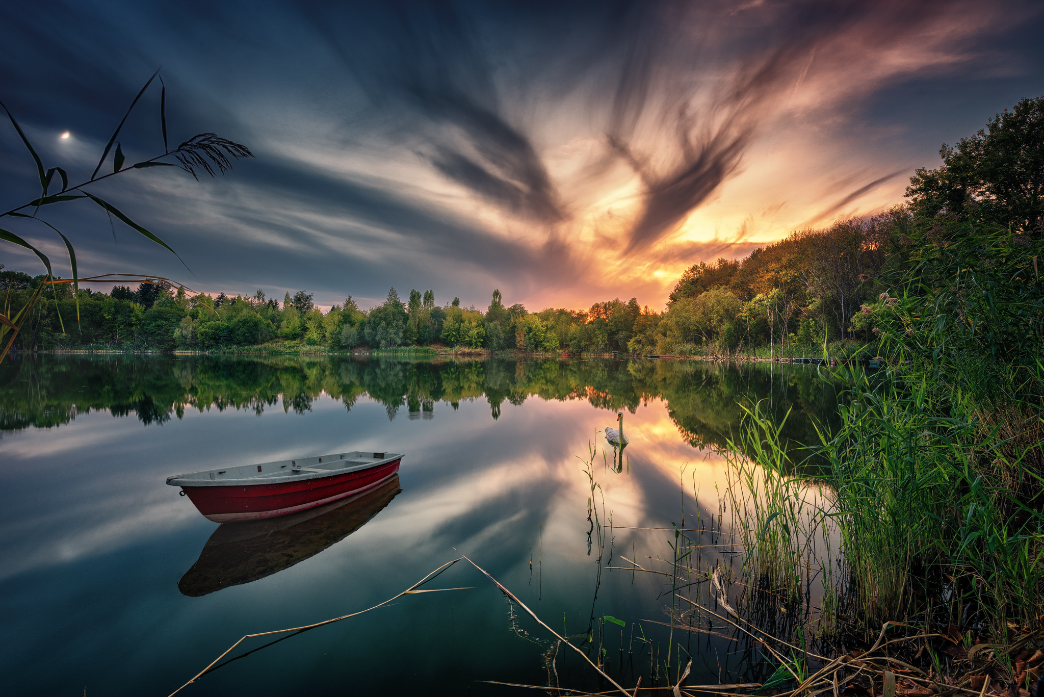 Wallpapers nature boat Yorkshire on the desktop