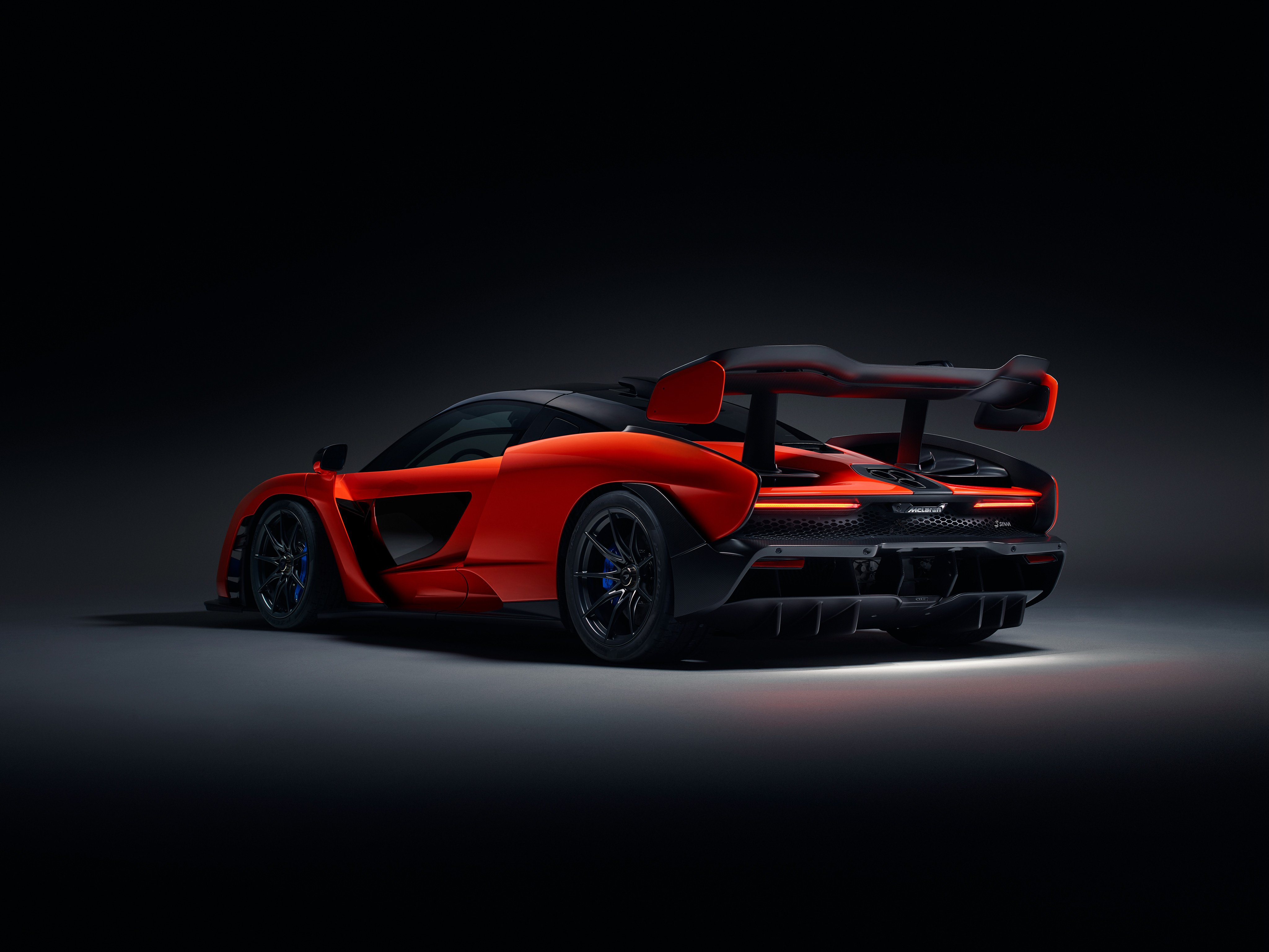 Wallpapers cars view from behind Mclaren Senna on the desktop
