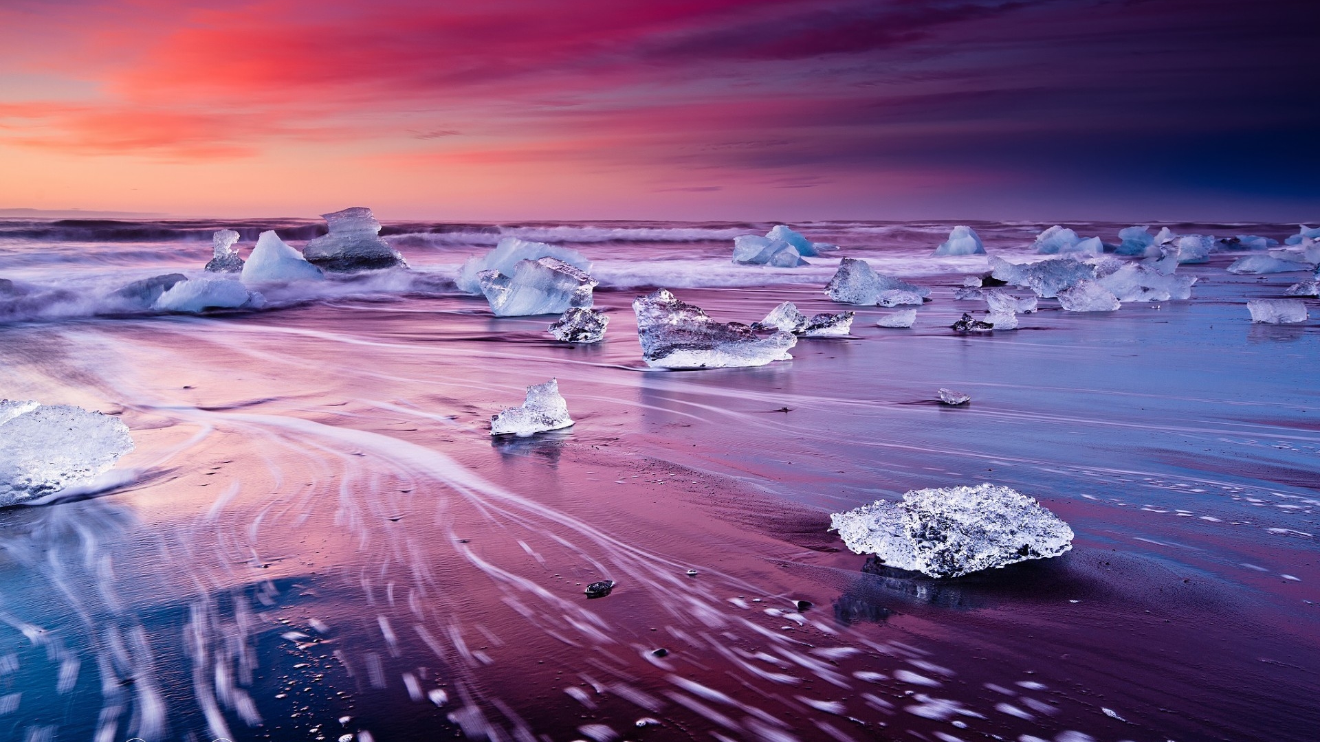 桌面上的壁纸海 结冰 ices