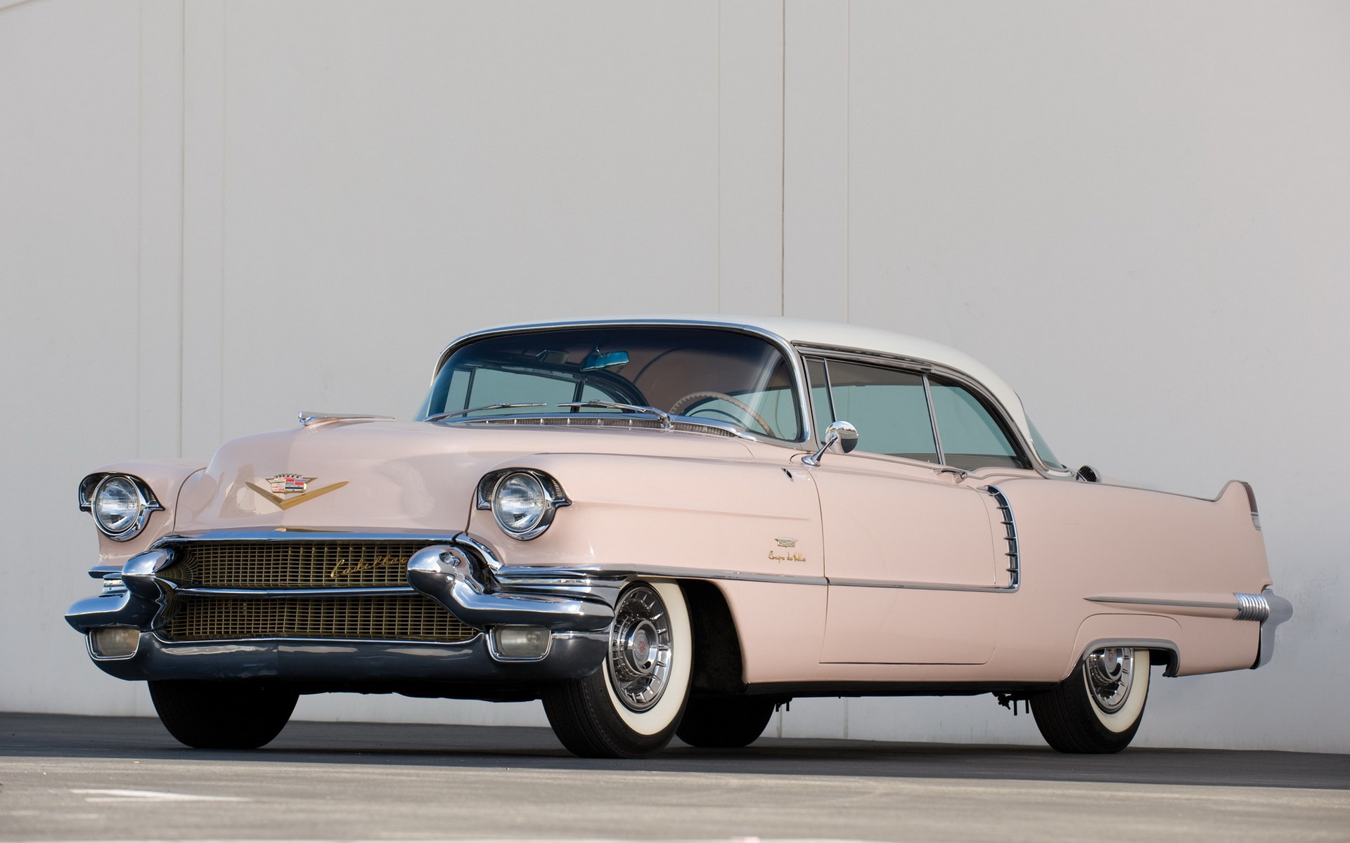Classic pink 1956 Cadillac