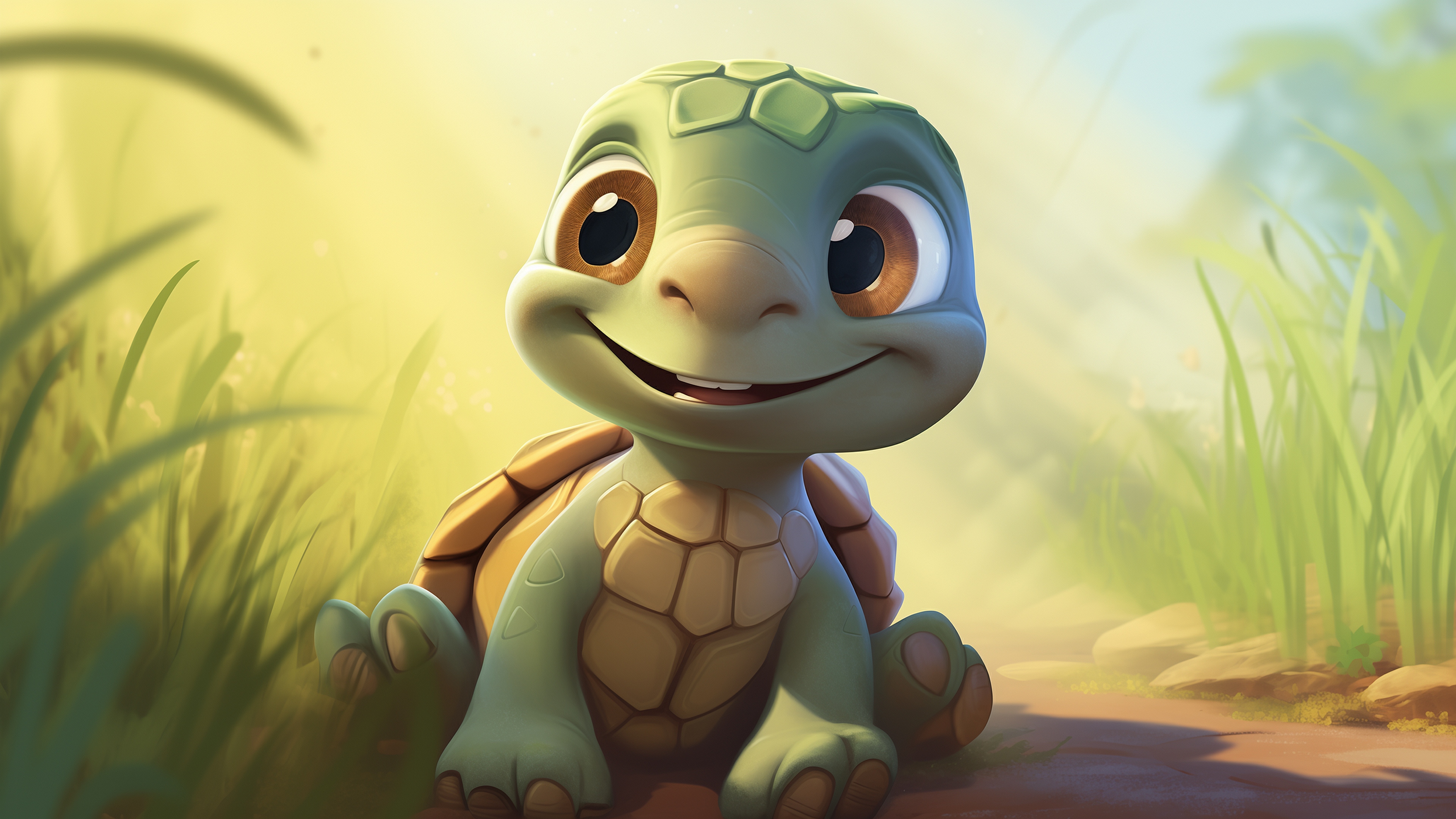 Привет, я маленькая черепашка Тинки