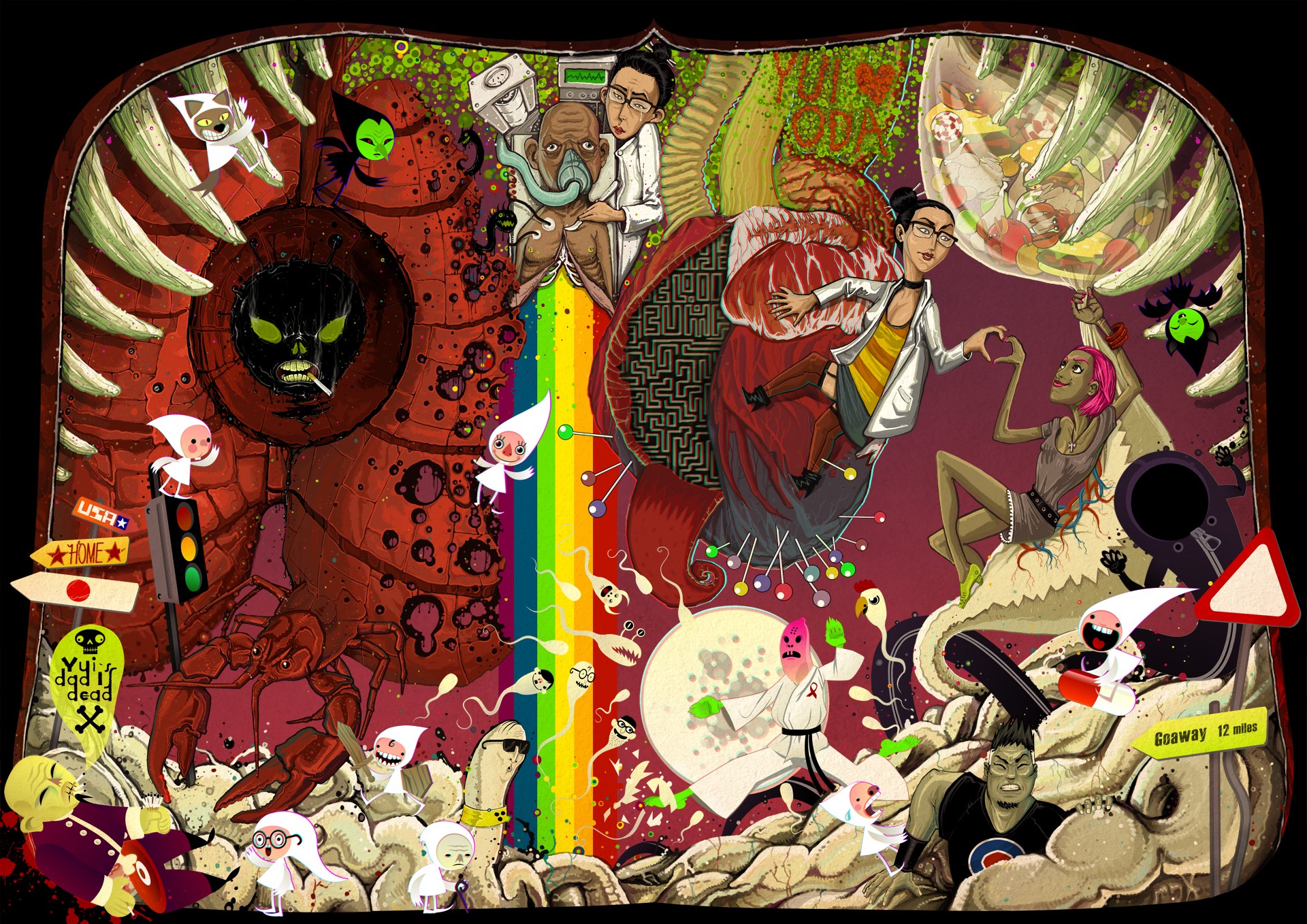 桌面上的壁纸图例 窗口 艺术品