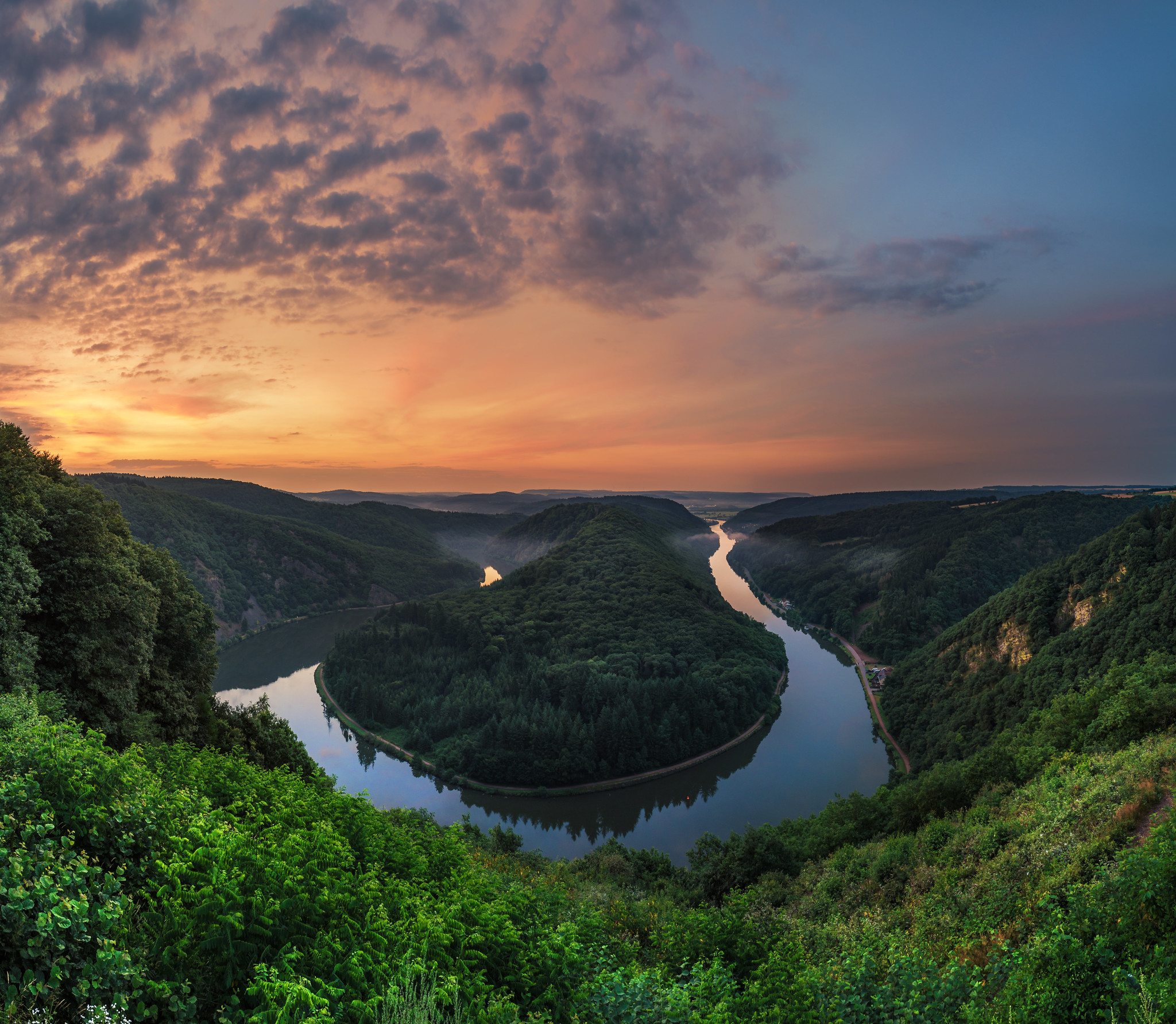 Wallpapers trees Horseshoe Bend sunset on the desktop