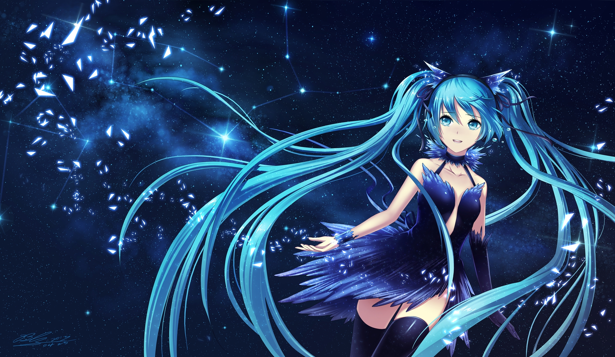 Wallpapers wallpaper hatsune miku tears vocaloid on the desktop