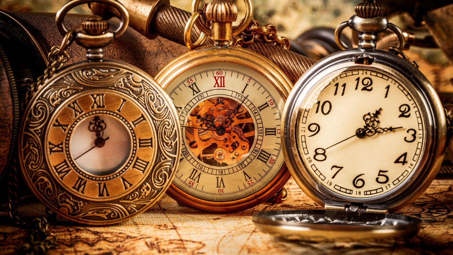 Wallpapers watch clocks vintage on the desktop