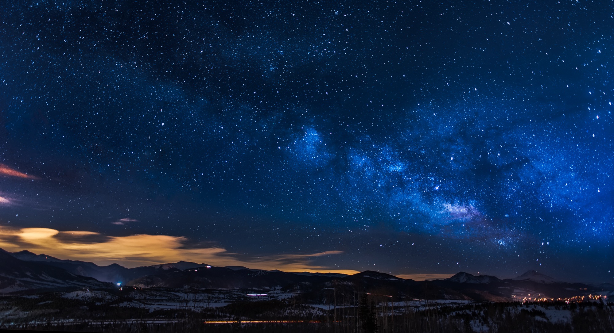 Wallpapers night outdoor astronomy on the desktop