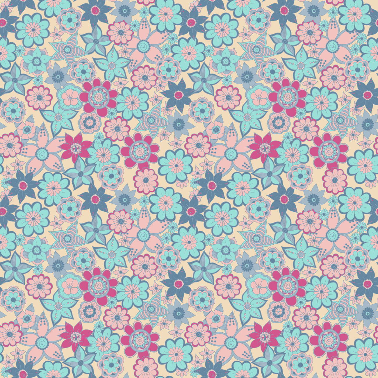 Wallpapers lots of flowers wallpaper texture on the desktop