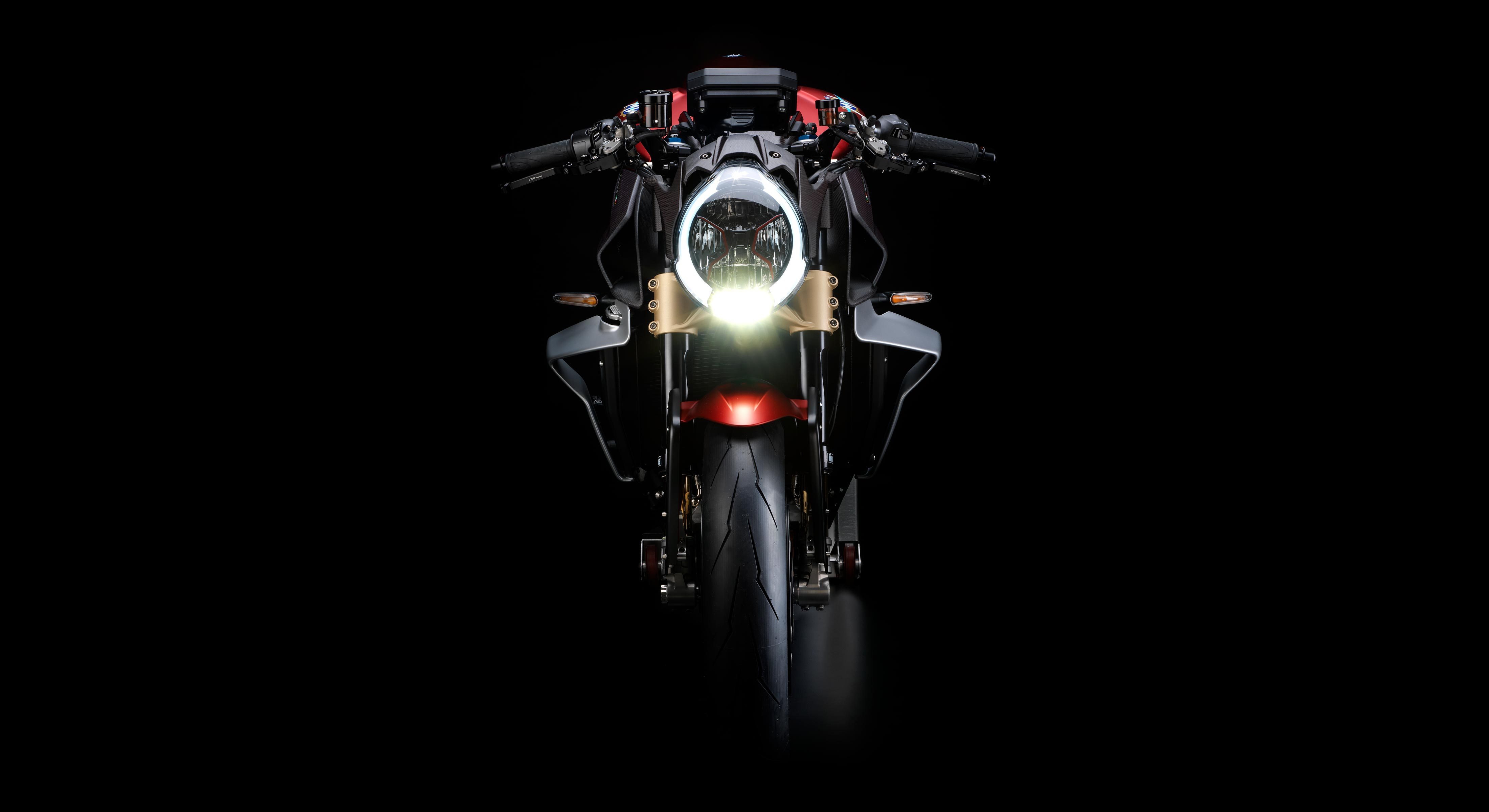 桌面上的壁纸前景 摩托车 mv agusta brutale 1000 serie oro墙纸