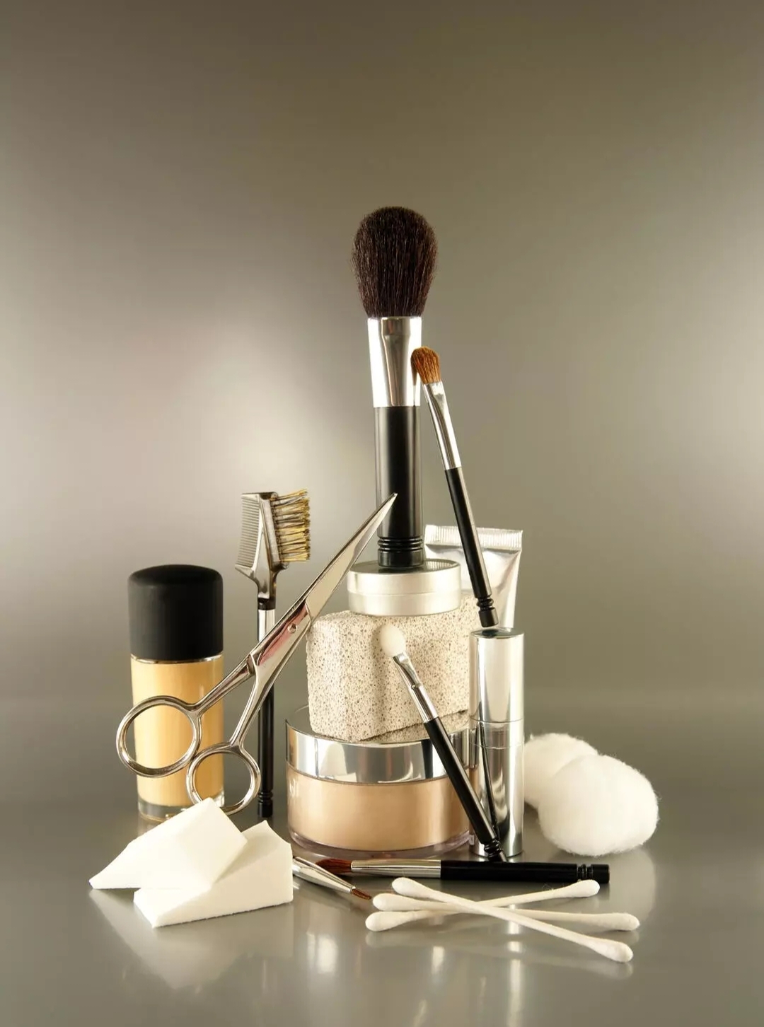 Бесплатное фото Набор для макияжа