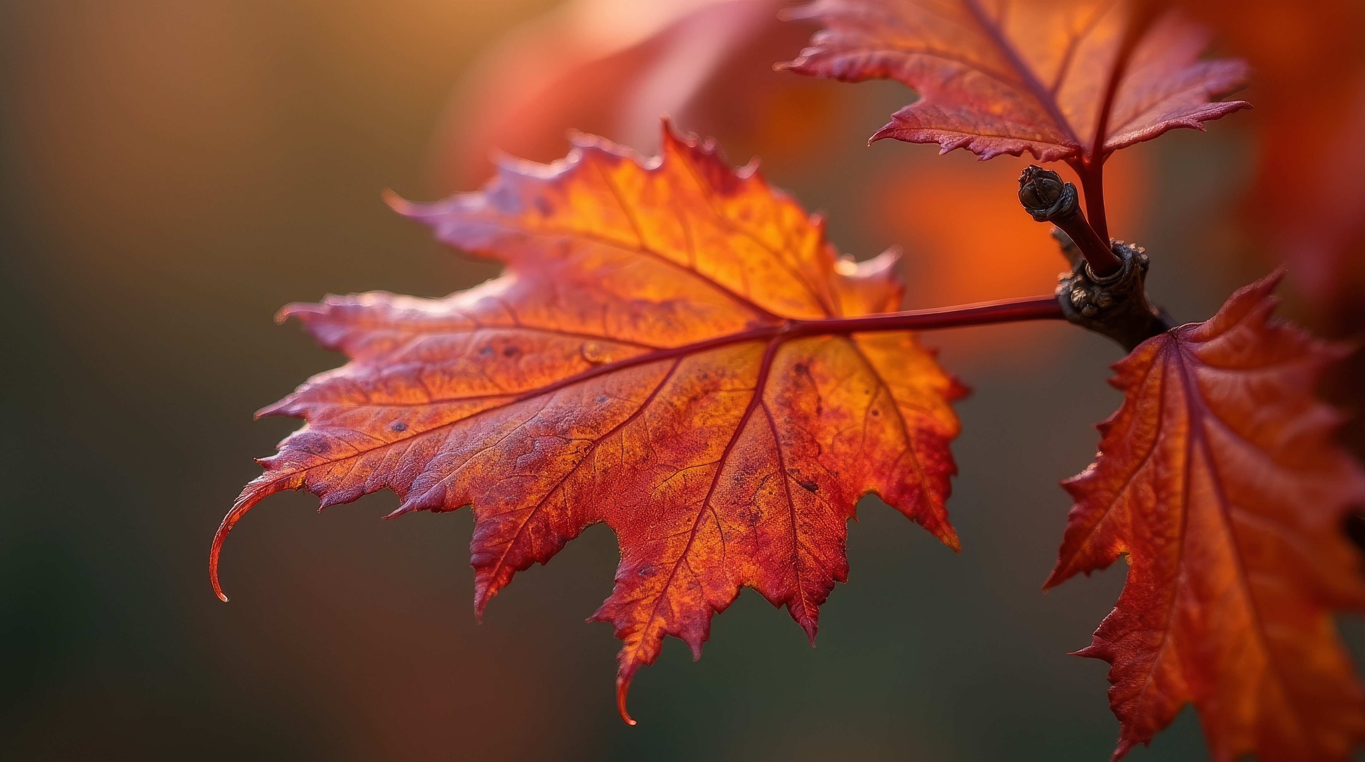 免费照片带着水滴的树叶