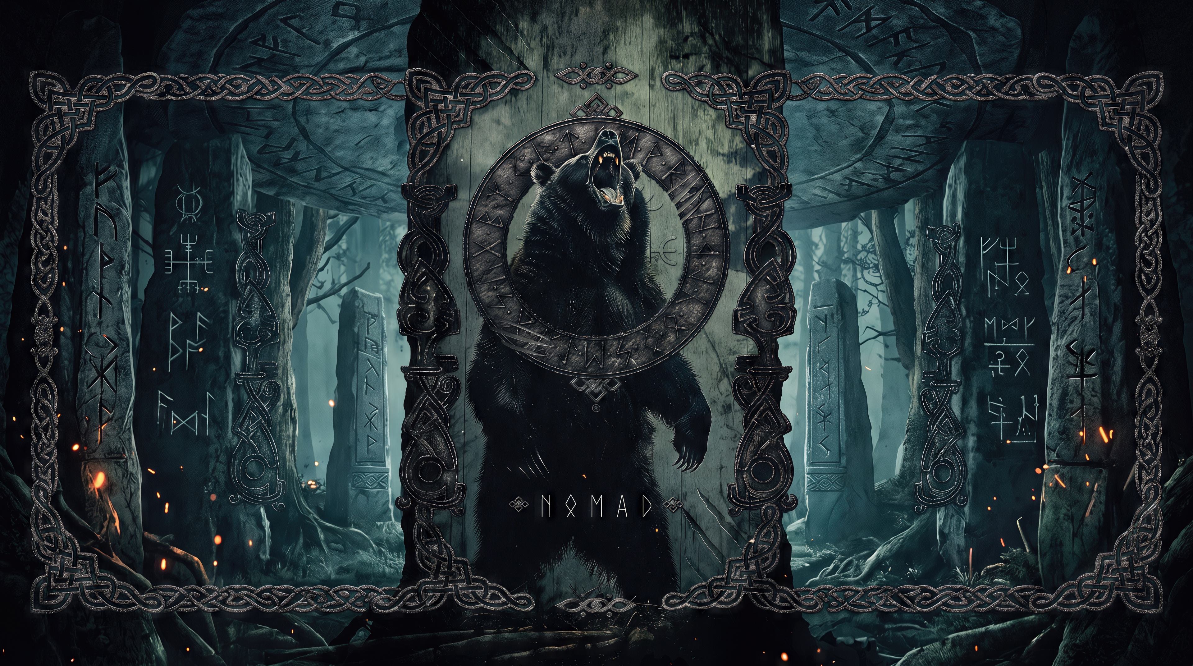 Wallpapers bear N0MAD nomad on the desktop