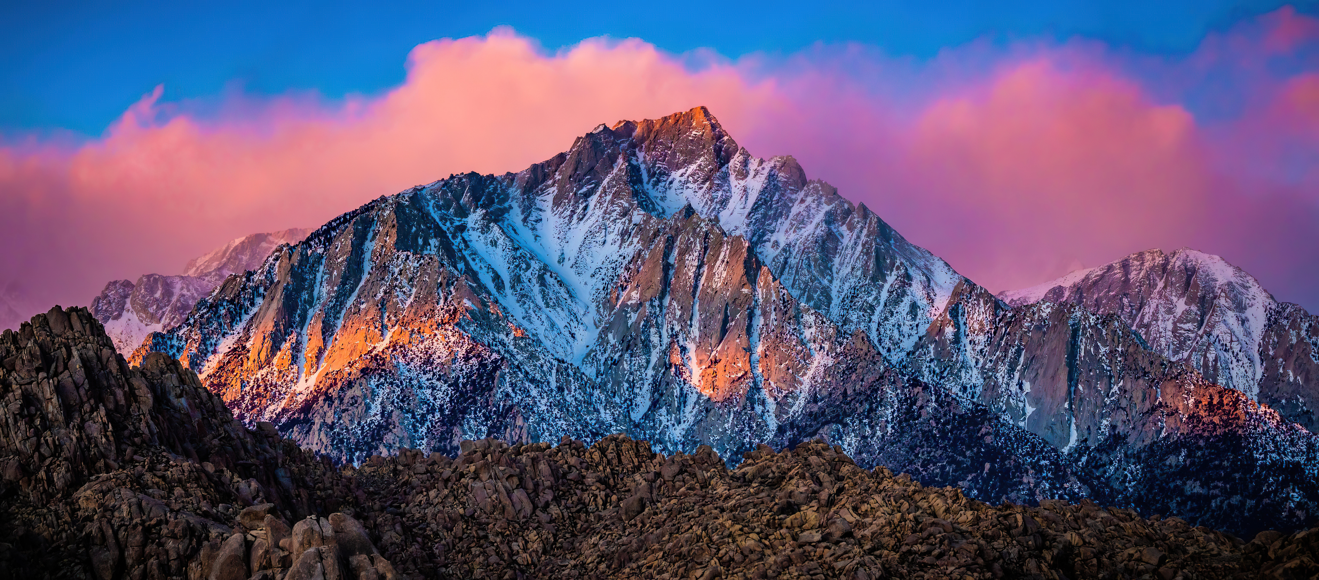 Free photo Rock at sunset