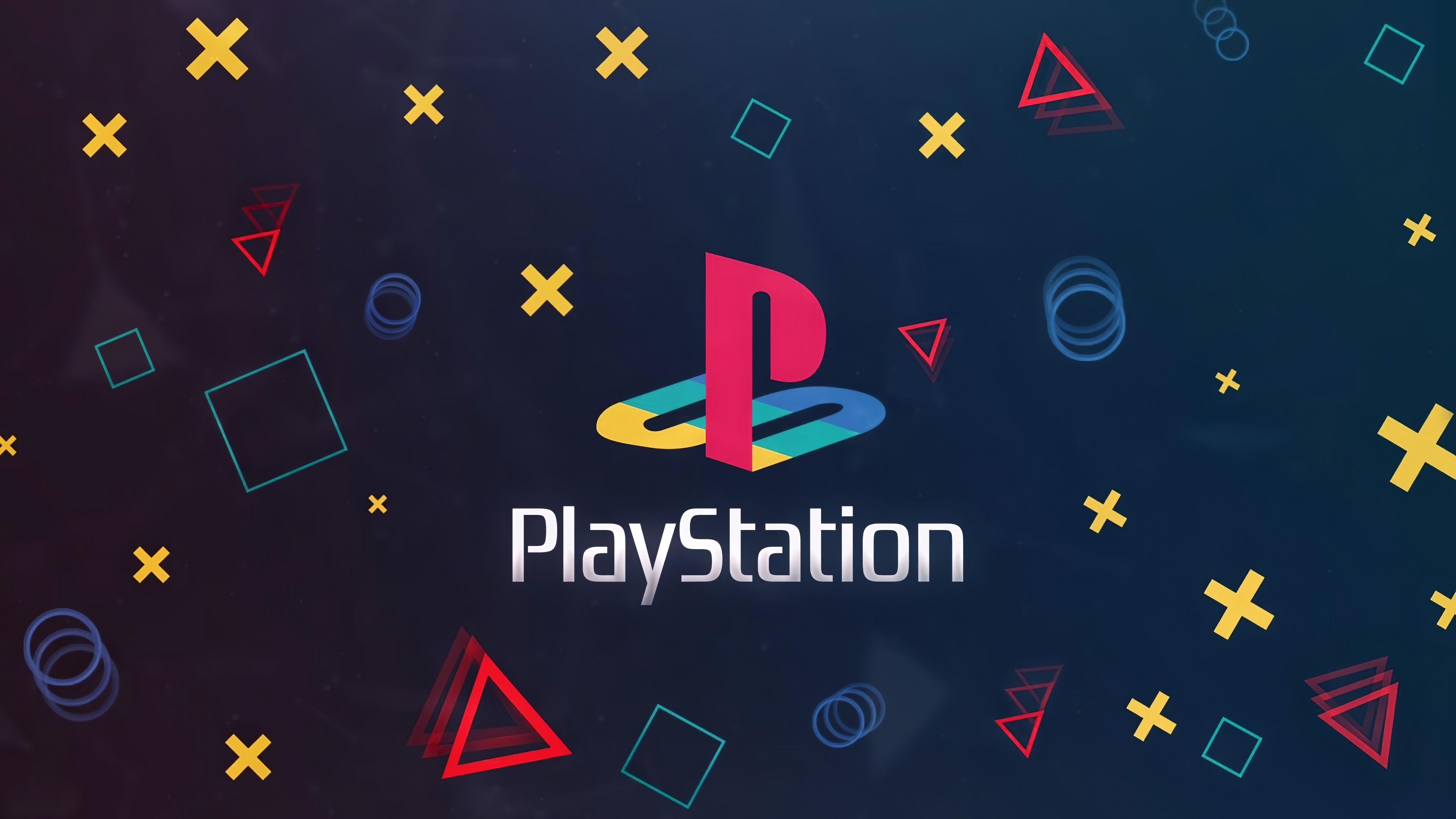 Wallpapers Playstation logo hi-tech on the desktop