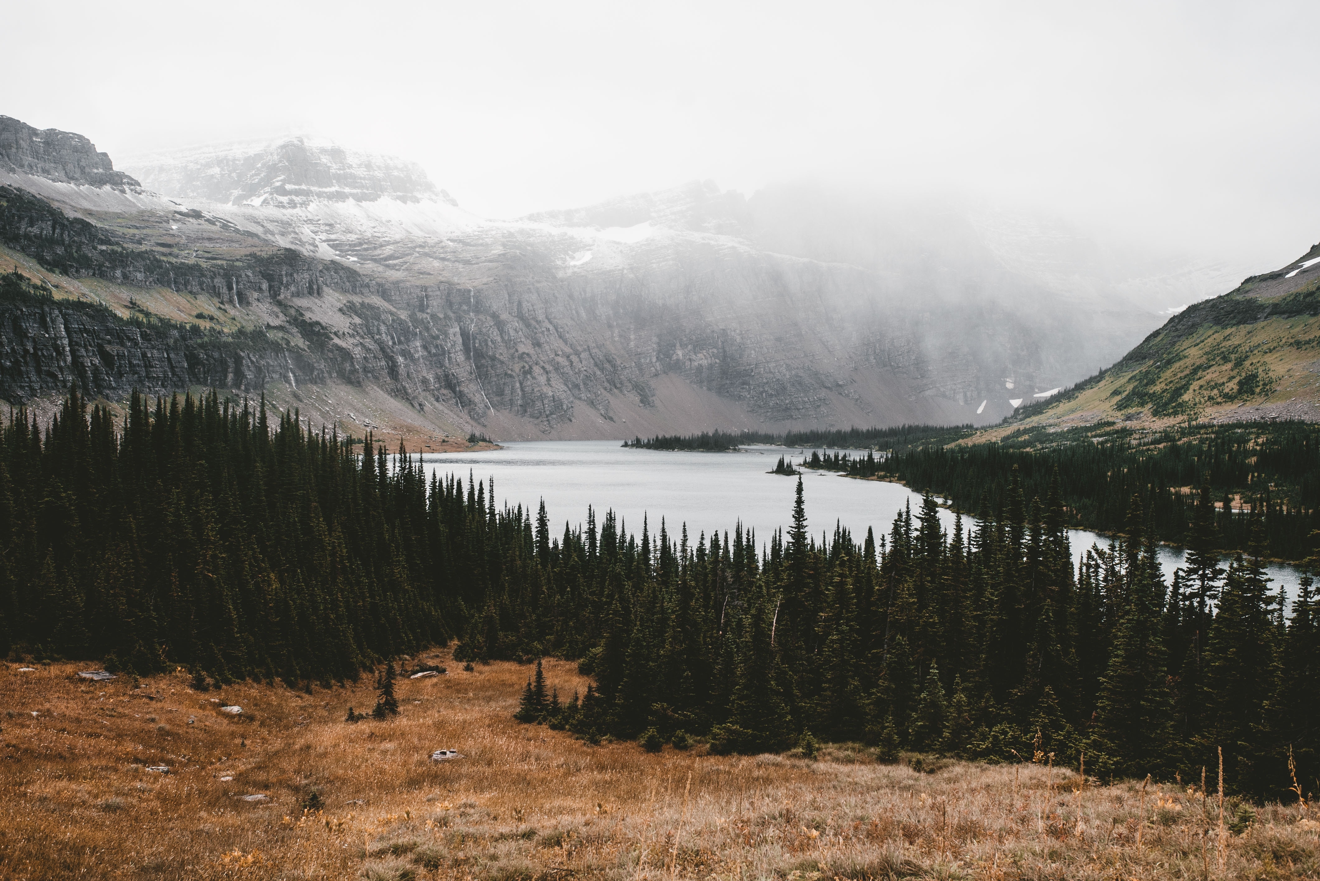 Wallpapers wallpaper landscape fog mountains on the desktop