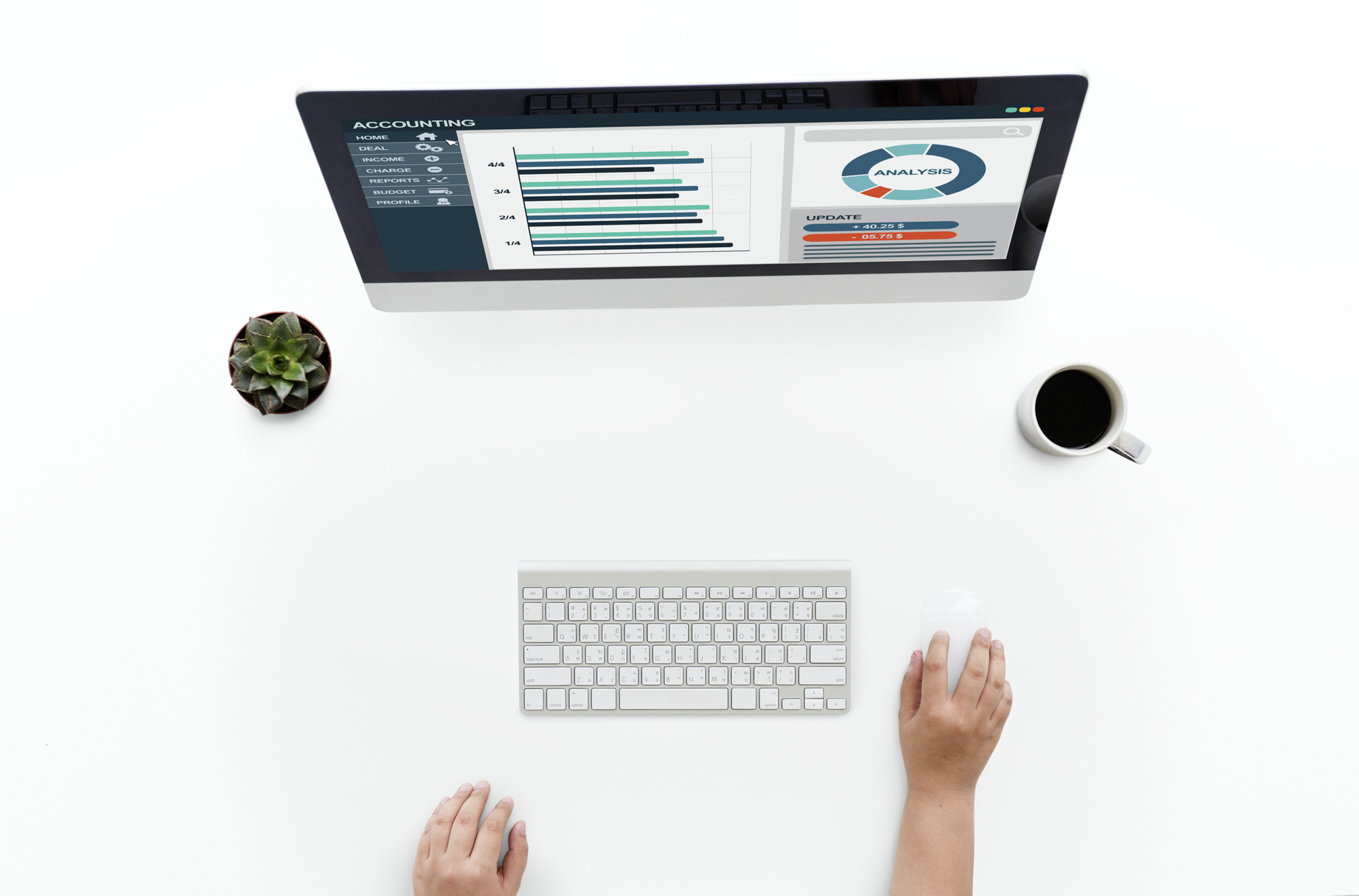 桌面上的壁纸航空摄影 生意 咖啡杯