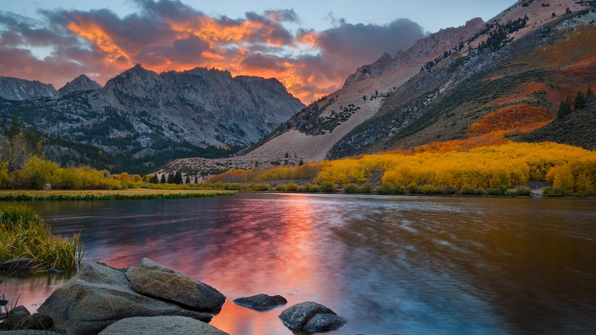 Wallpapers fall HDR landscape on the desktop