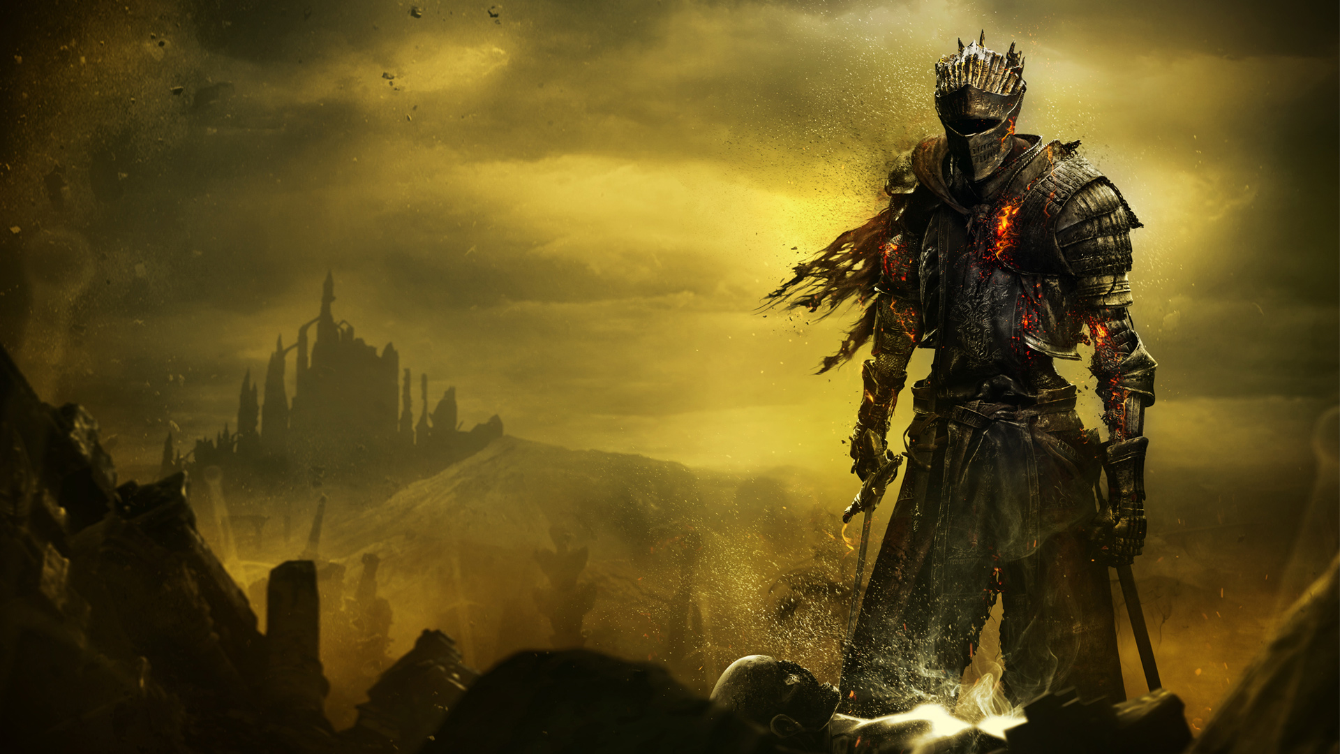 Wallpapers dark souls 3 knight computer games on the desktop