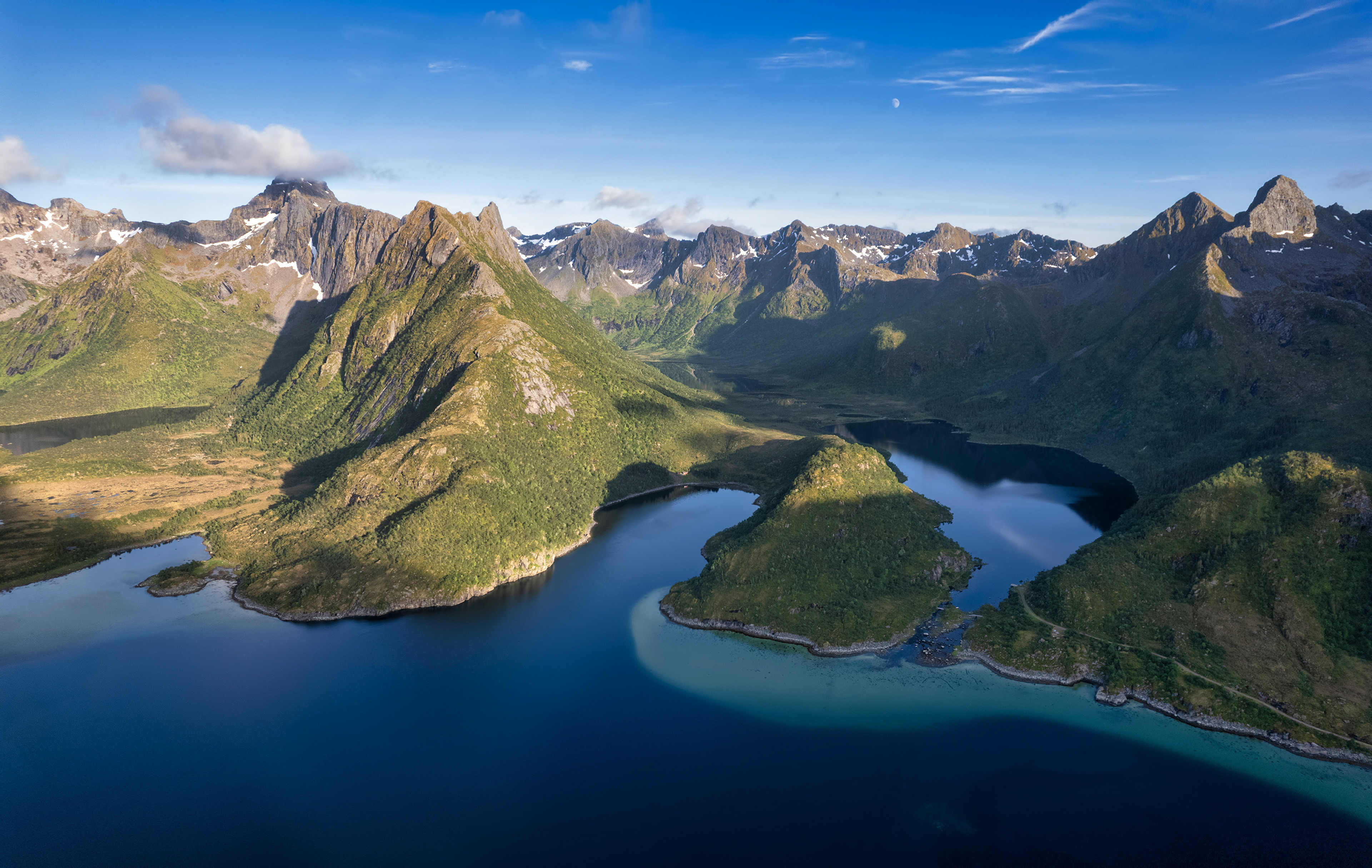 Wallpapers Norway fjord Lofoten on the desktop