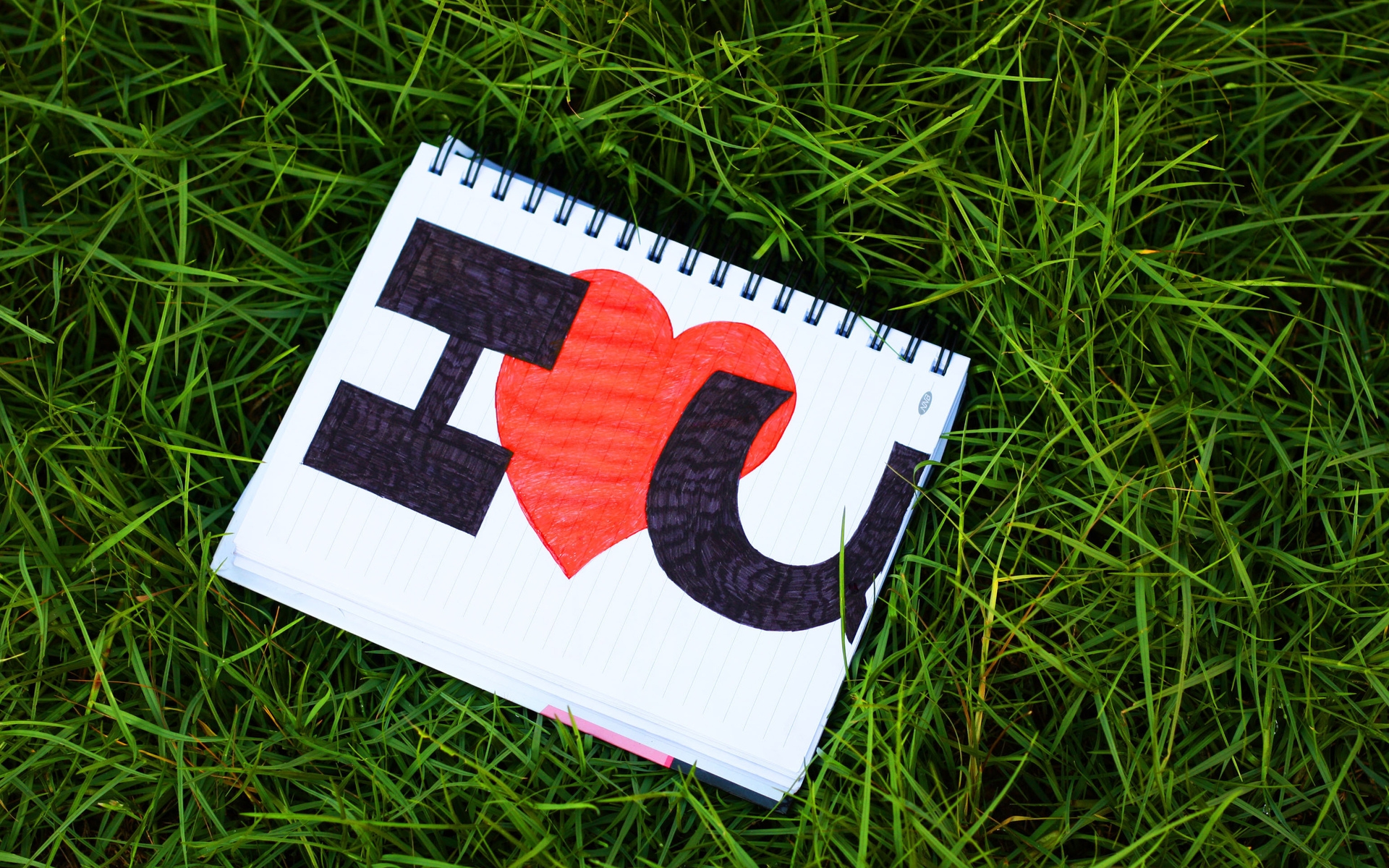 Free photo A drawing in a notebook
