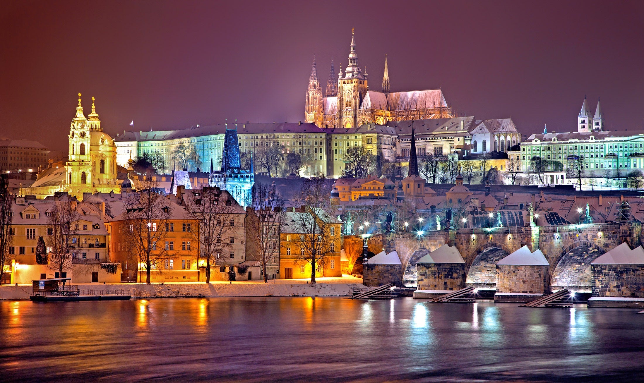 Wallpapers Czech Republic Prague castle town on the desktop