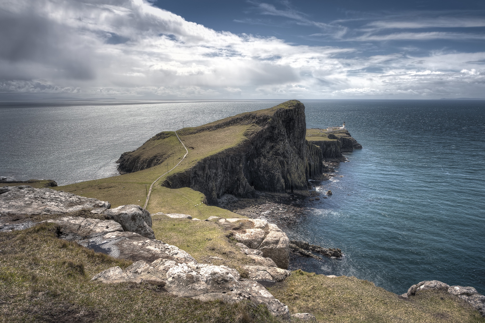 Wallpapers Neist Point Hebrides Islands landscape on the desktop