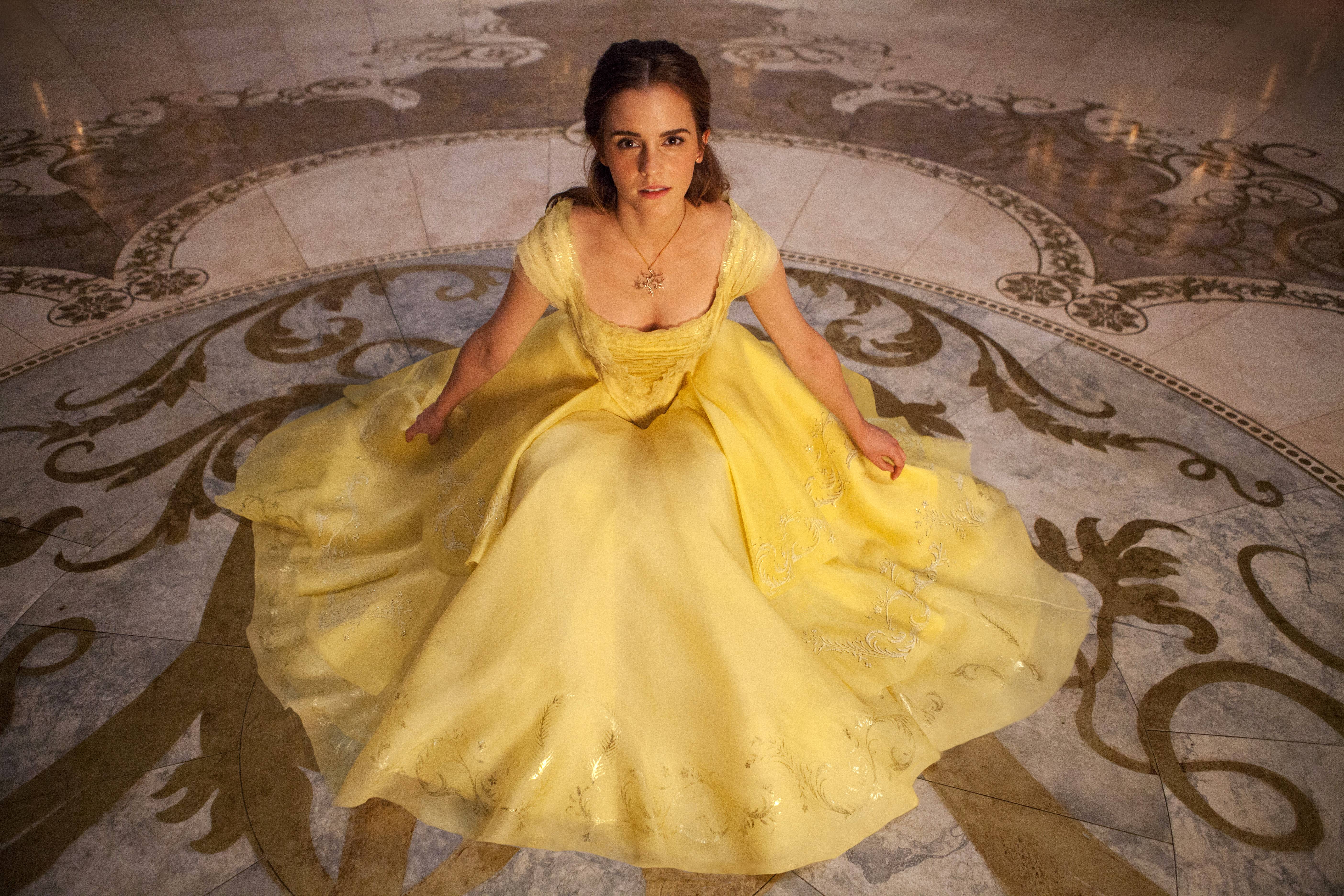 Emma Watson in a yellow dress