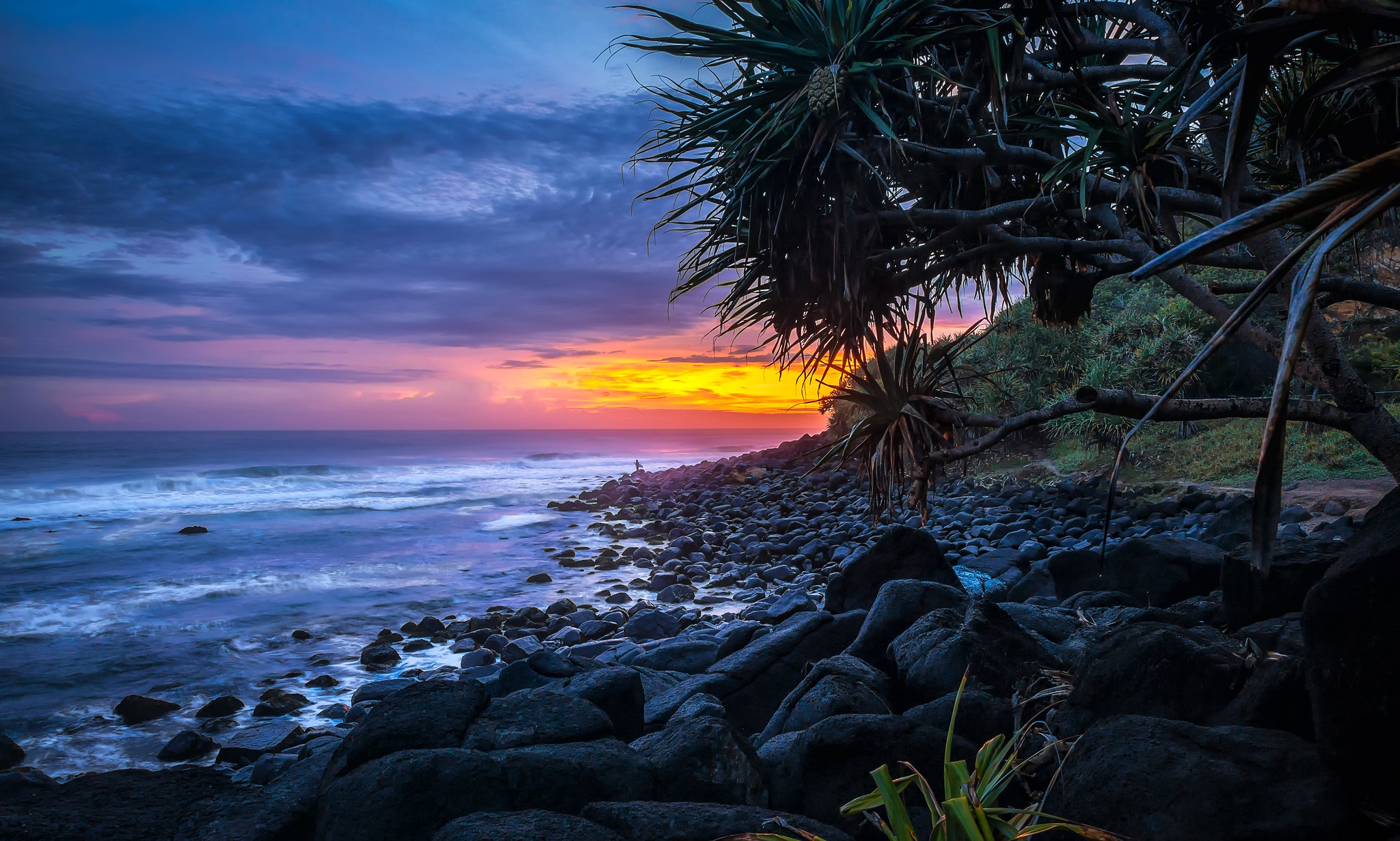 Wallpapers The beach in Burleigh Heads Australia sea on the desktop