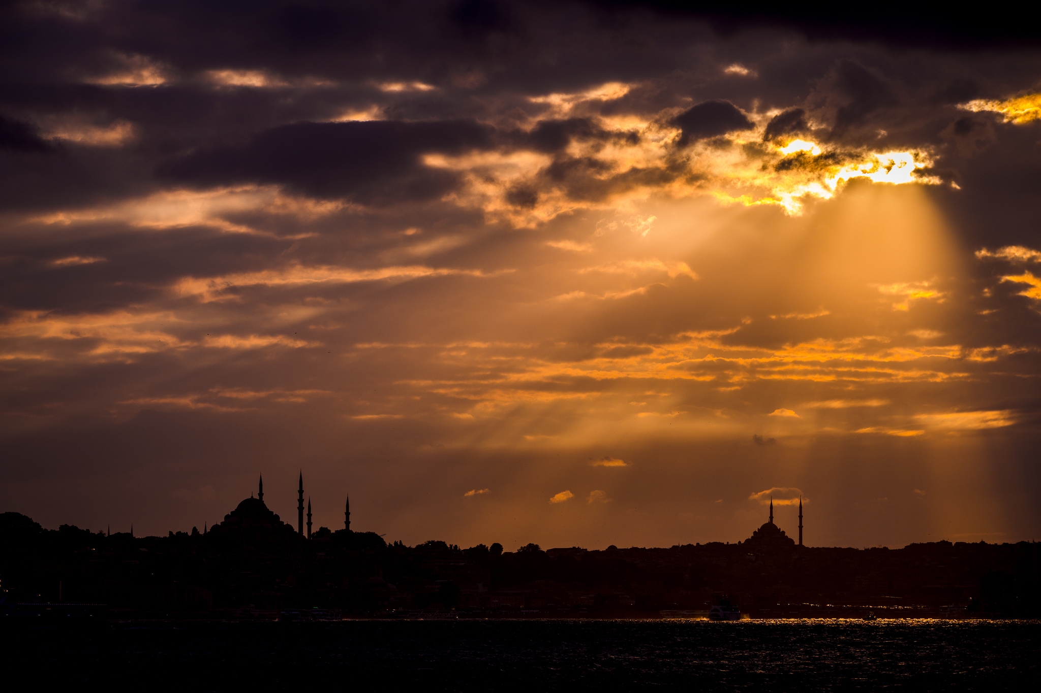 桌面上的壁纸土耳其 伊斯坦布尔 日落