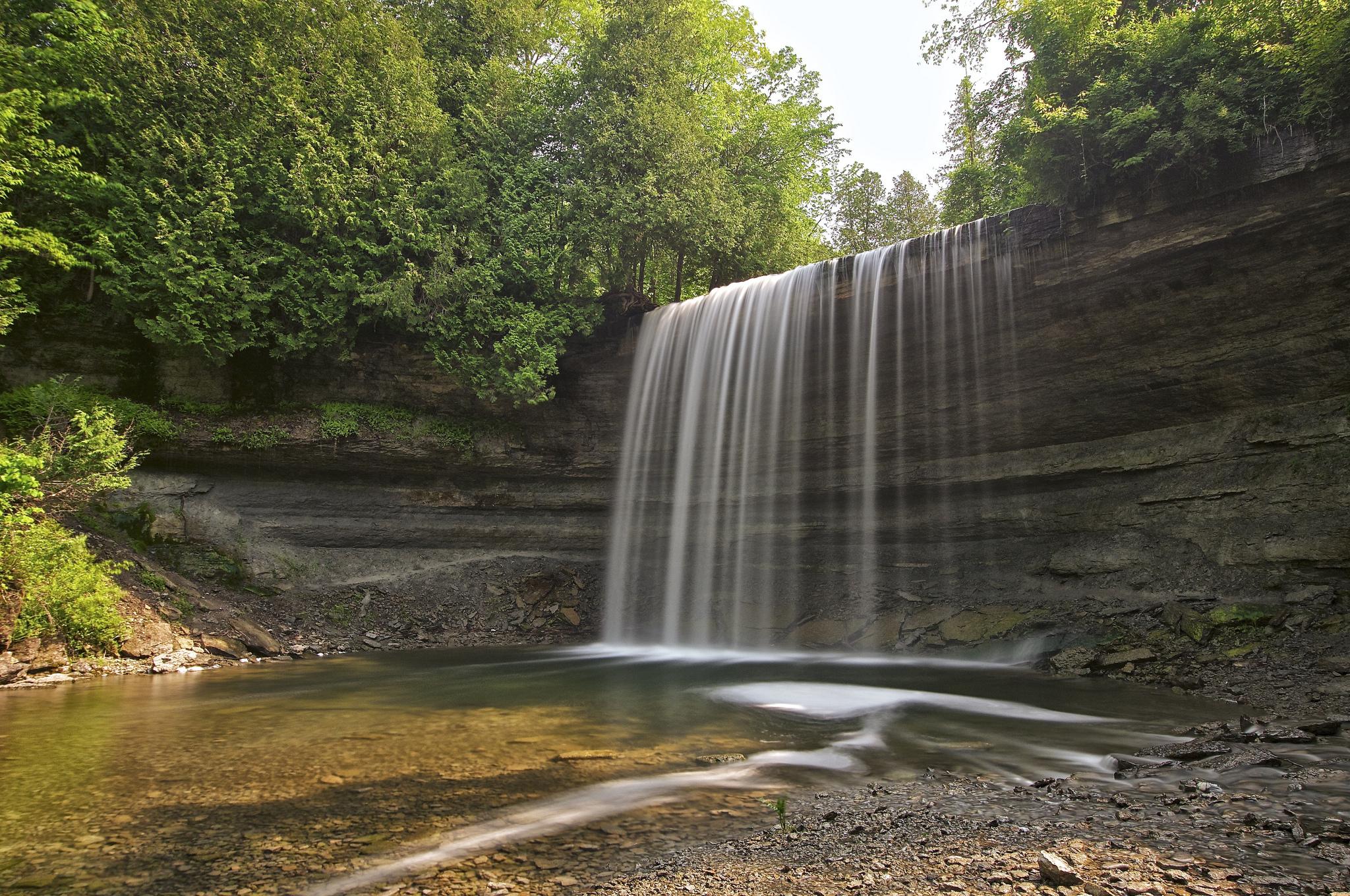 Обои bridal veil falls kagawong manitoulin island на рабочий стол